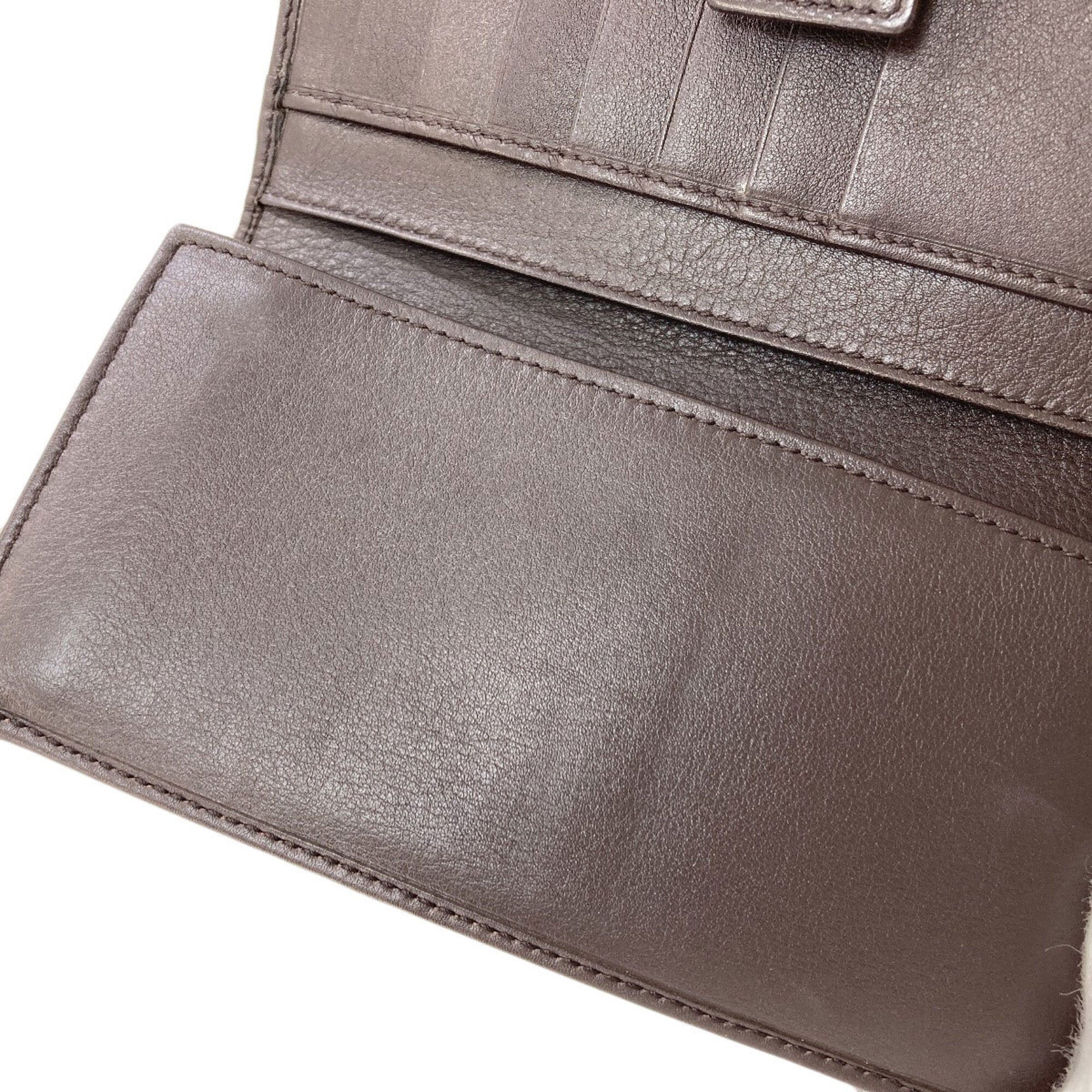 Gucci Brown Canvas Wallet (Tri-Fold) (Pre-Owned)