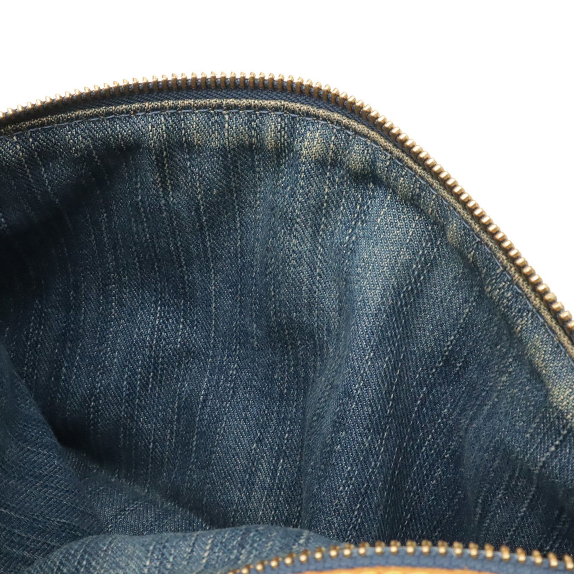 Louis Vuitton Blue Monogram Monogram Denim Shoulder Bag (Pre-Owned)