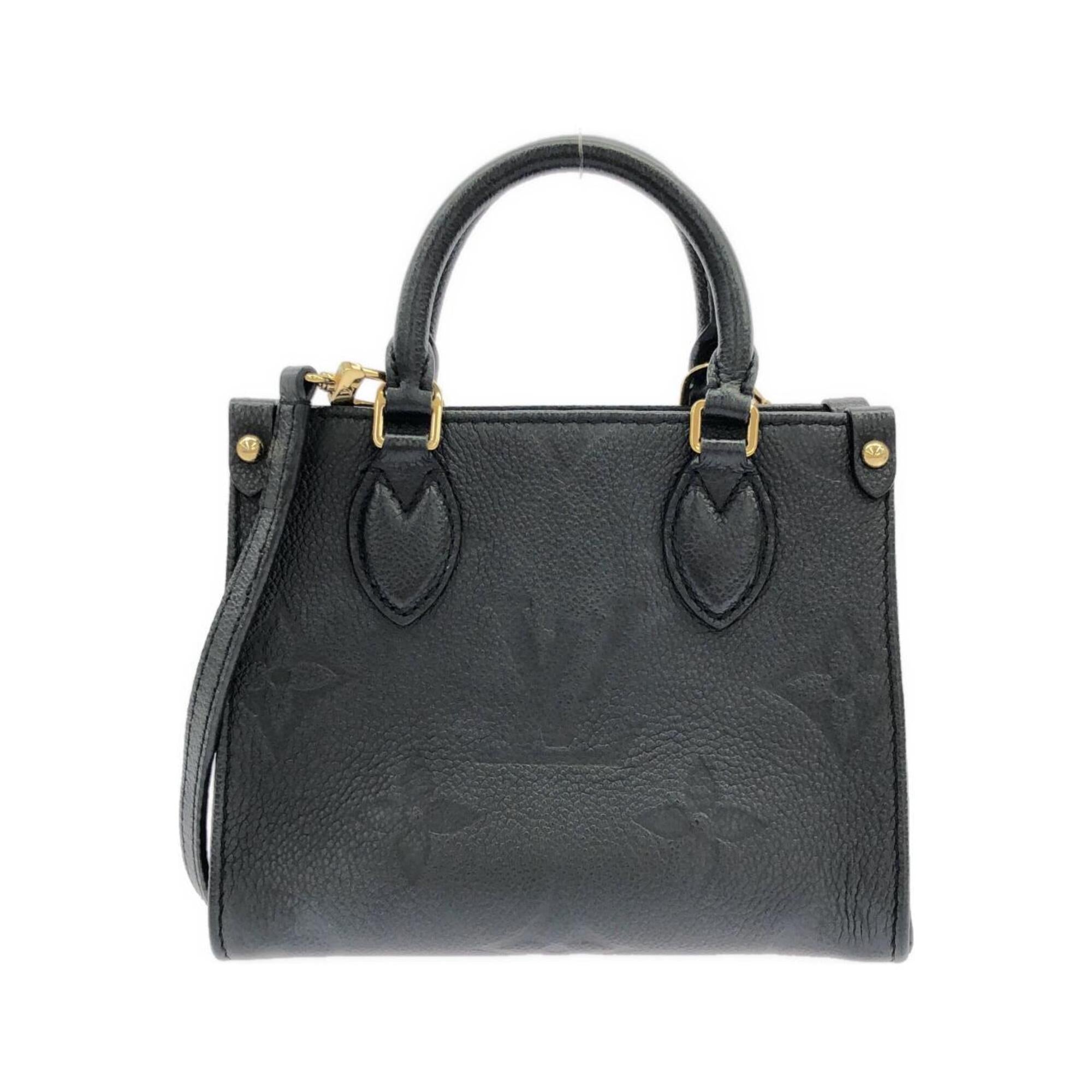 Louis Vuitton Black Leather Handbag (Pre-Owned)