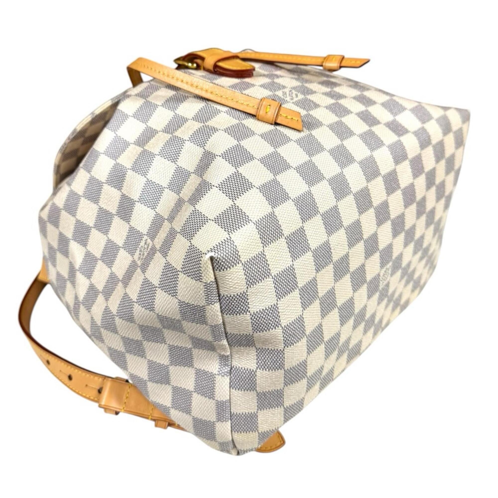 Louis Vuitton White Damier Azur Backpack (Pre-Owned)