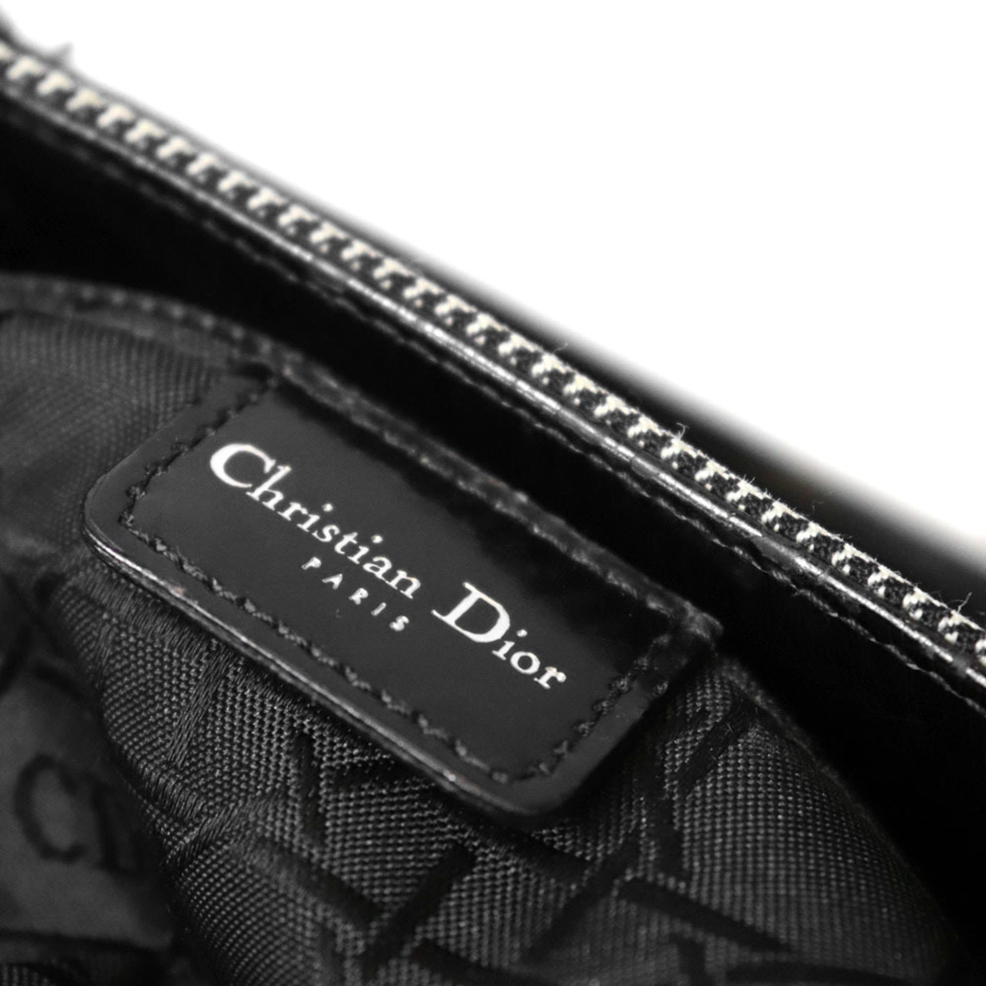 Christian Dior Black Canvas Leather Handbag (Pre-Owned)