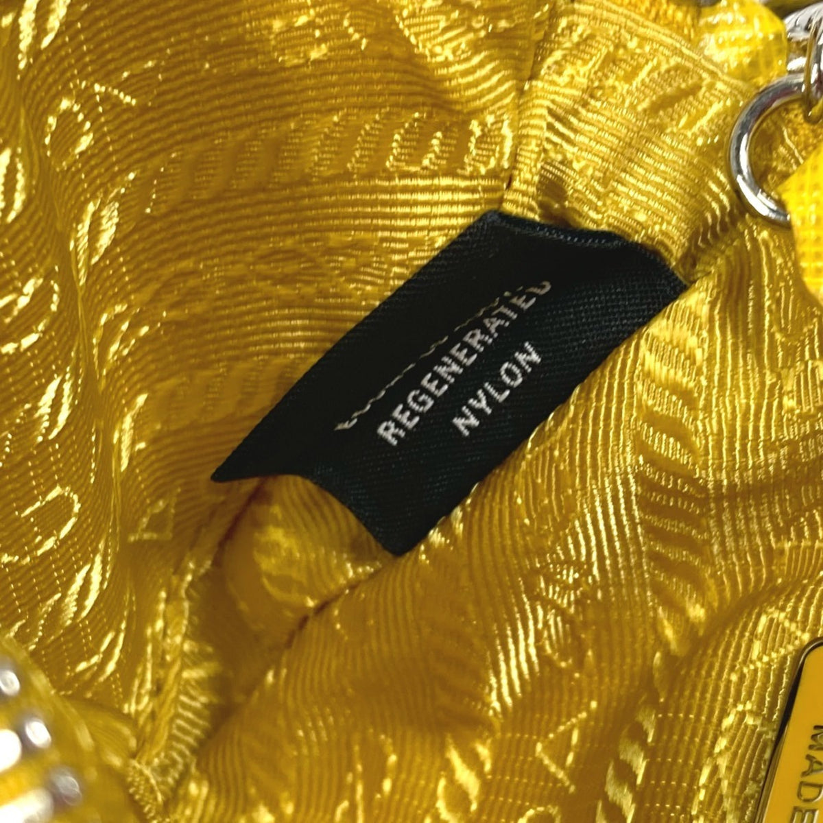 Prada Yellow Nylon Pouch (Pre-Owned)