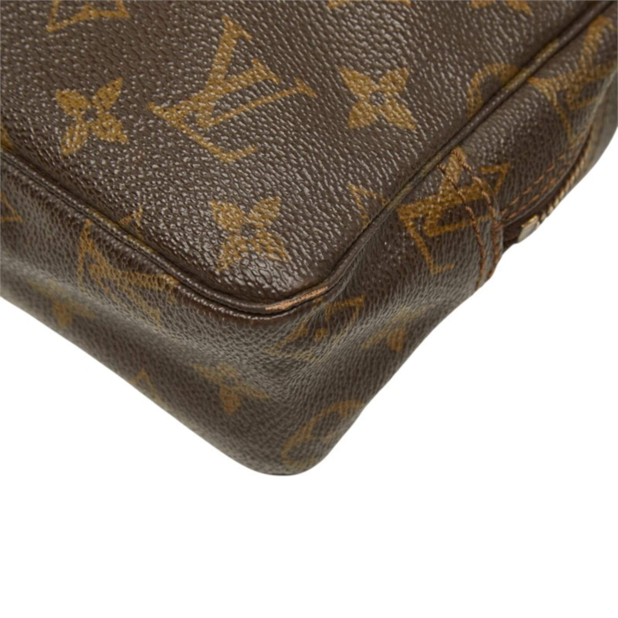 Louis Vuitton Brown Monogram Monogram Clutch Bag Handbag Pouch (Pre-Owned)