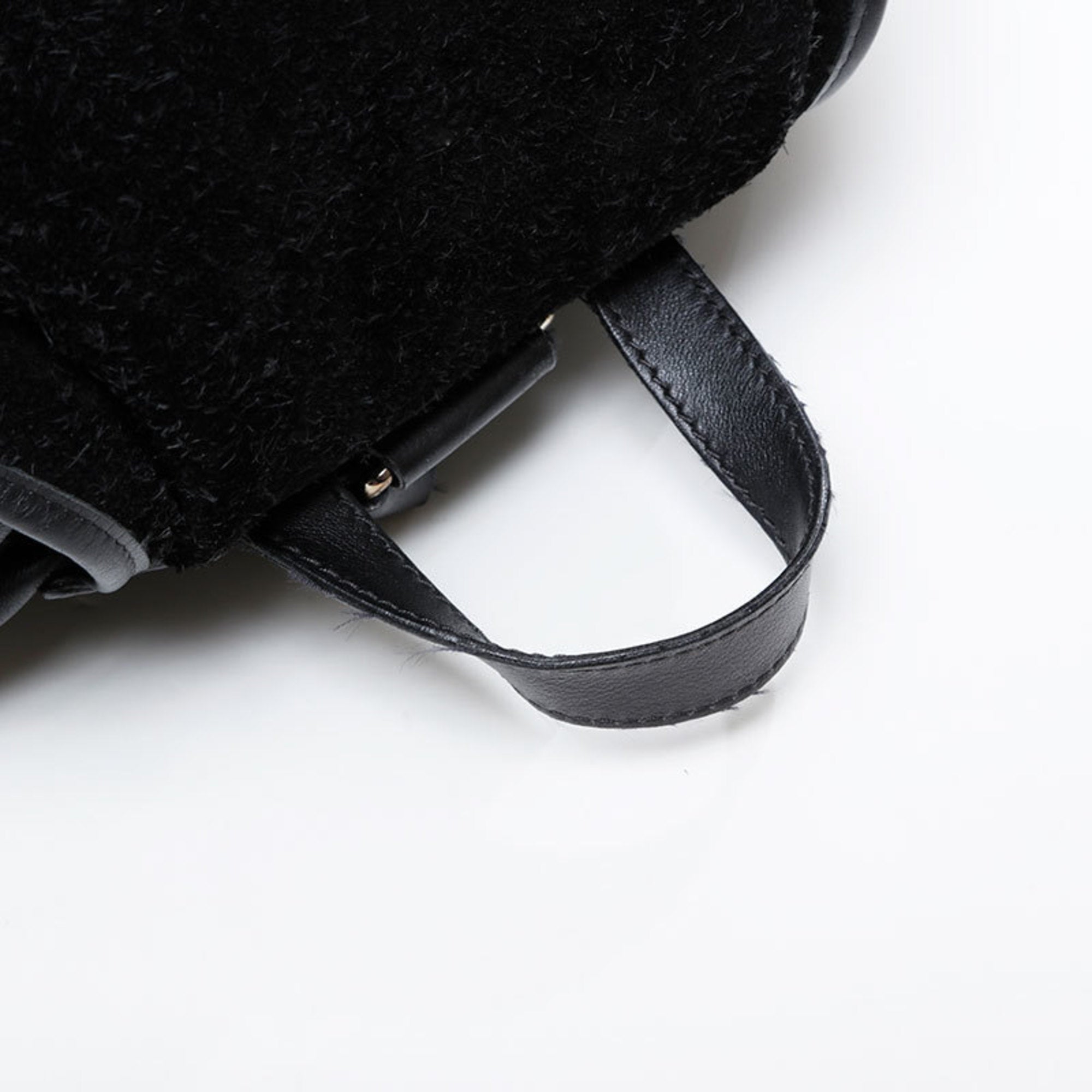 Balenciaga Black Leather Suede Backpack (Pre-Owned)