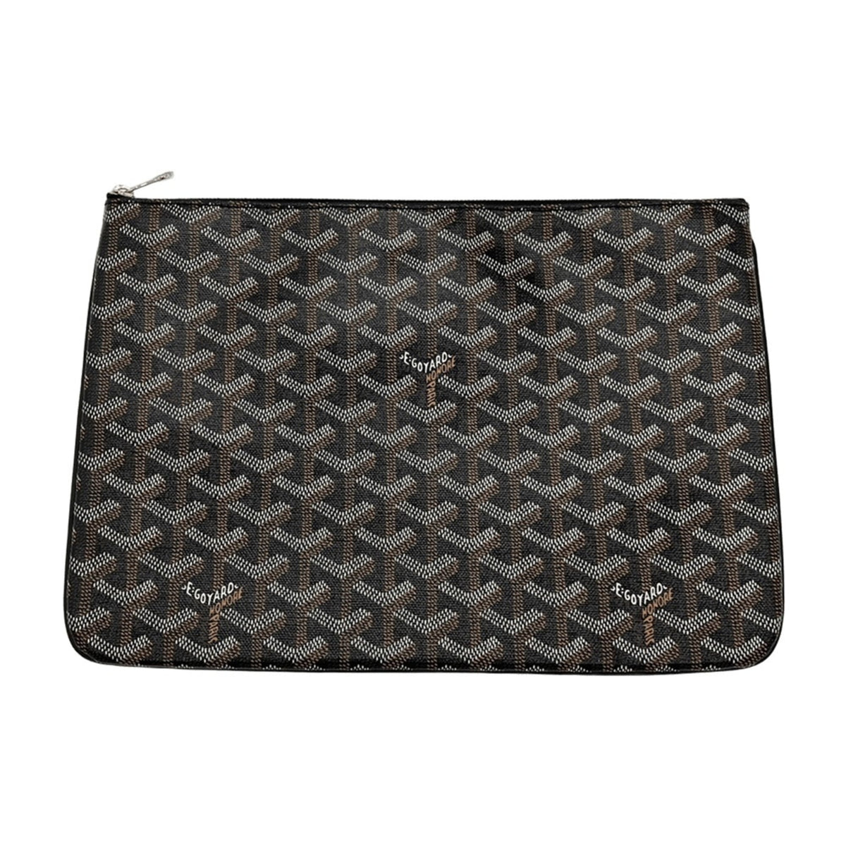Goyard Saint Louis Black Pvc Leather Pouch (Pre-Owned)