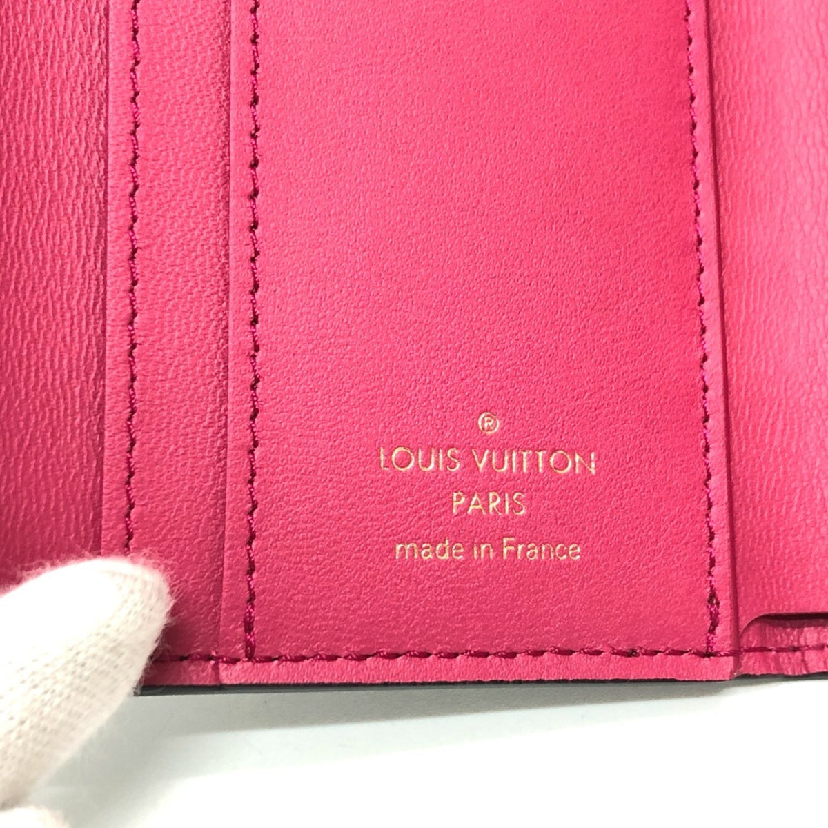 Louis Vuitton Bicolor Black Noir Pink Leather Coin Purse/Coin Case (Pre-Owned)