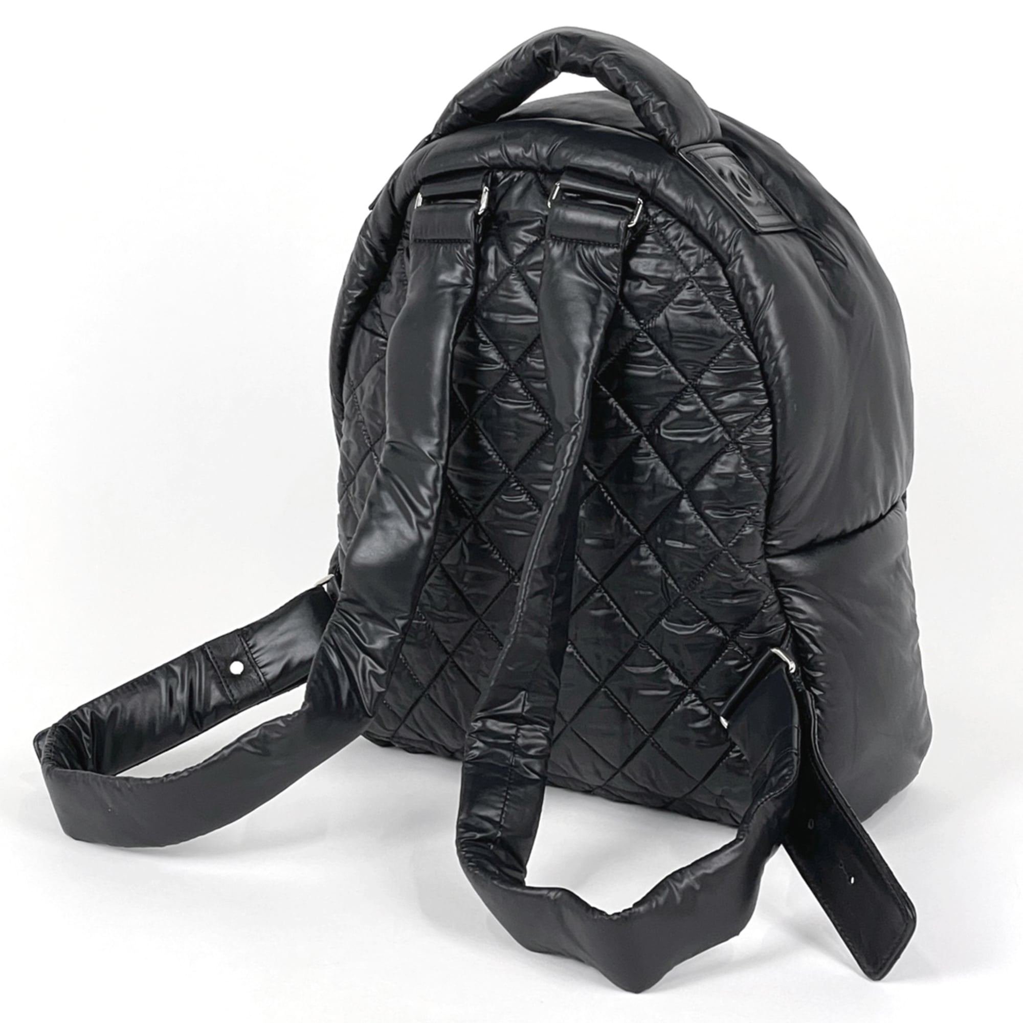 Chanel Coco Cocoon Black Nylon Leather Backpack (Pre-Owned)