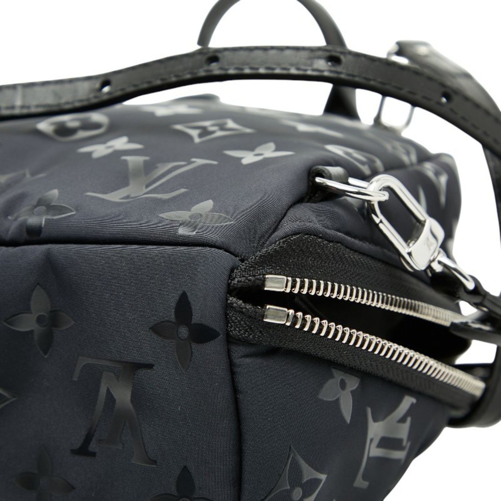 Louis Vuitton Black Noir Nylon Backpack (Pre-Owned)