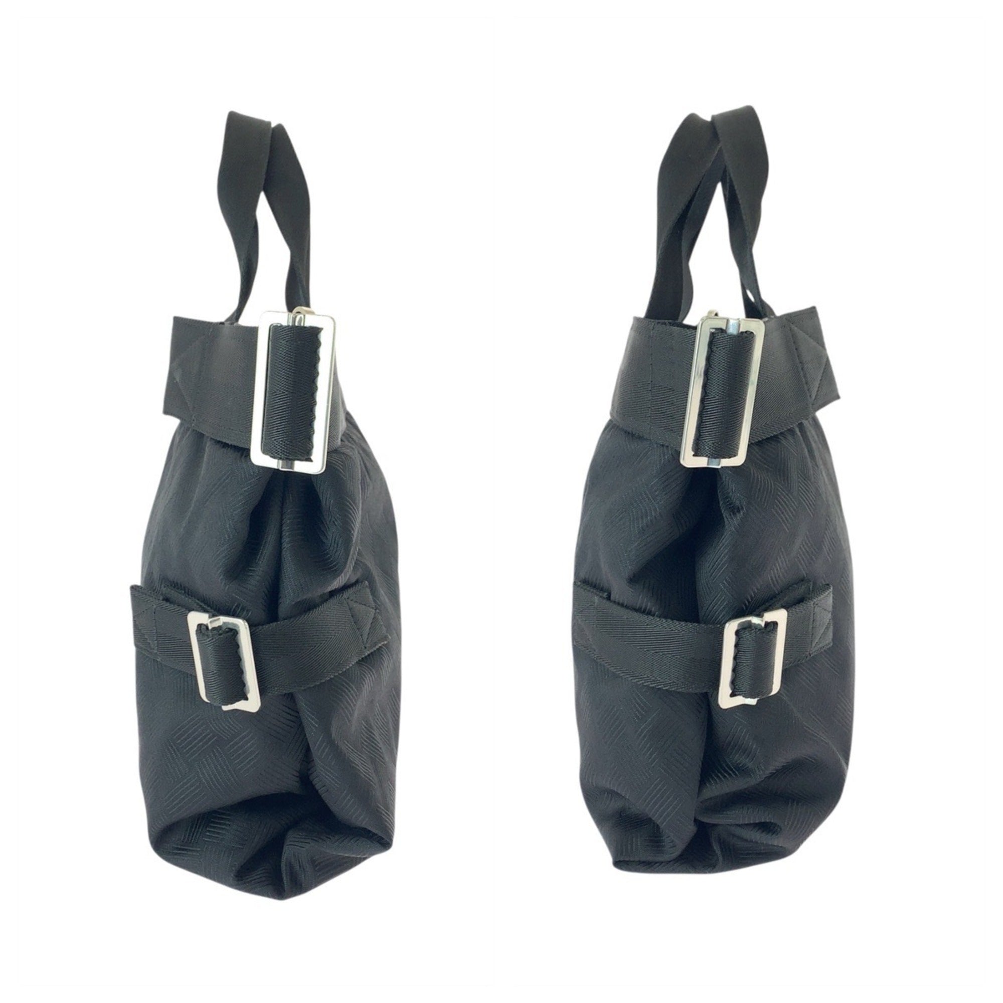 Bottega Veneta Black Nylon Tote Bag (Pre-Owned)