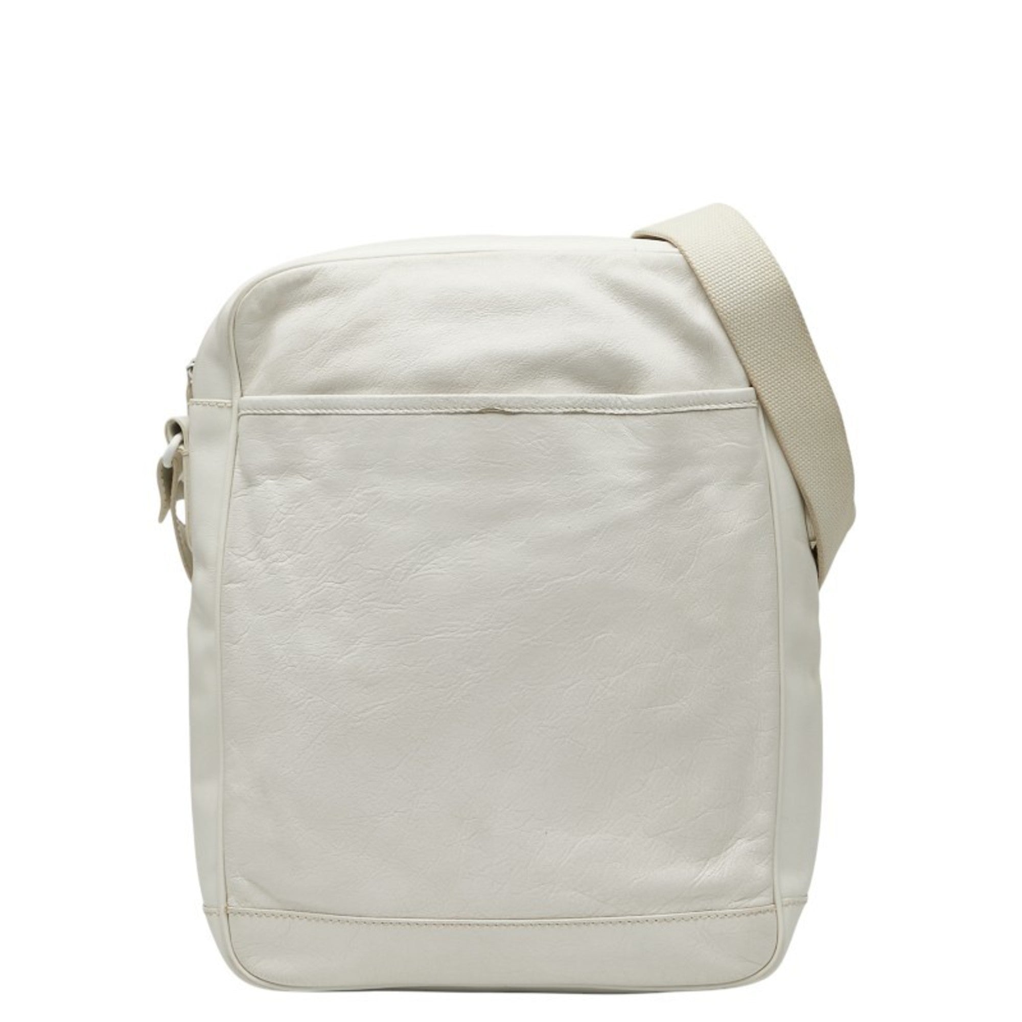 Balenciaga White Leather Shoulder Bag (Pre-Owned)