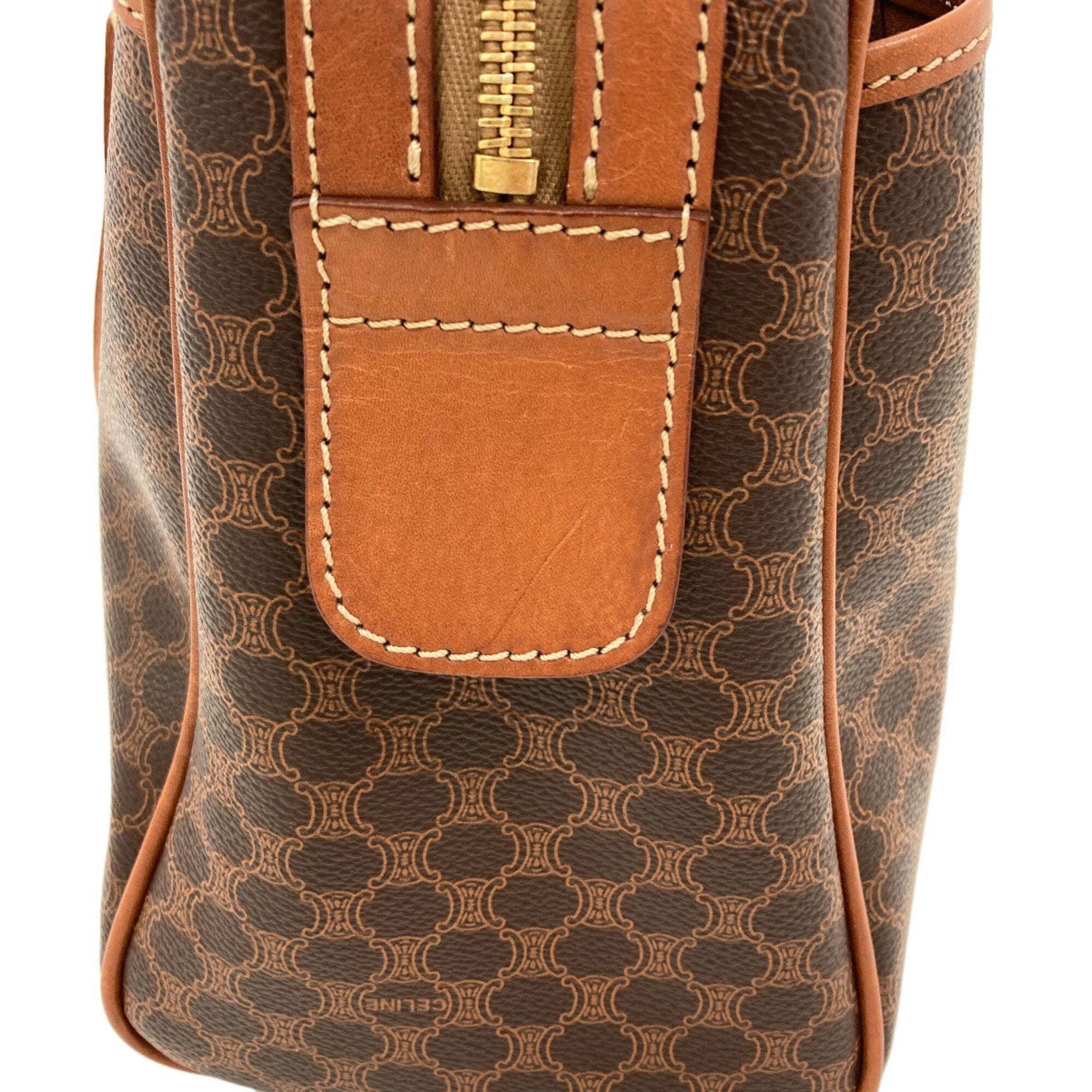 Celine Macadam Brown Pvc Handbag (Pre-Owned)