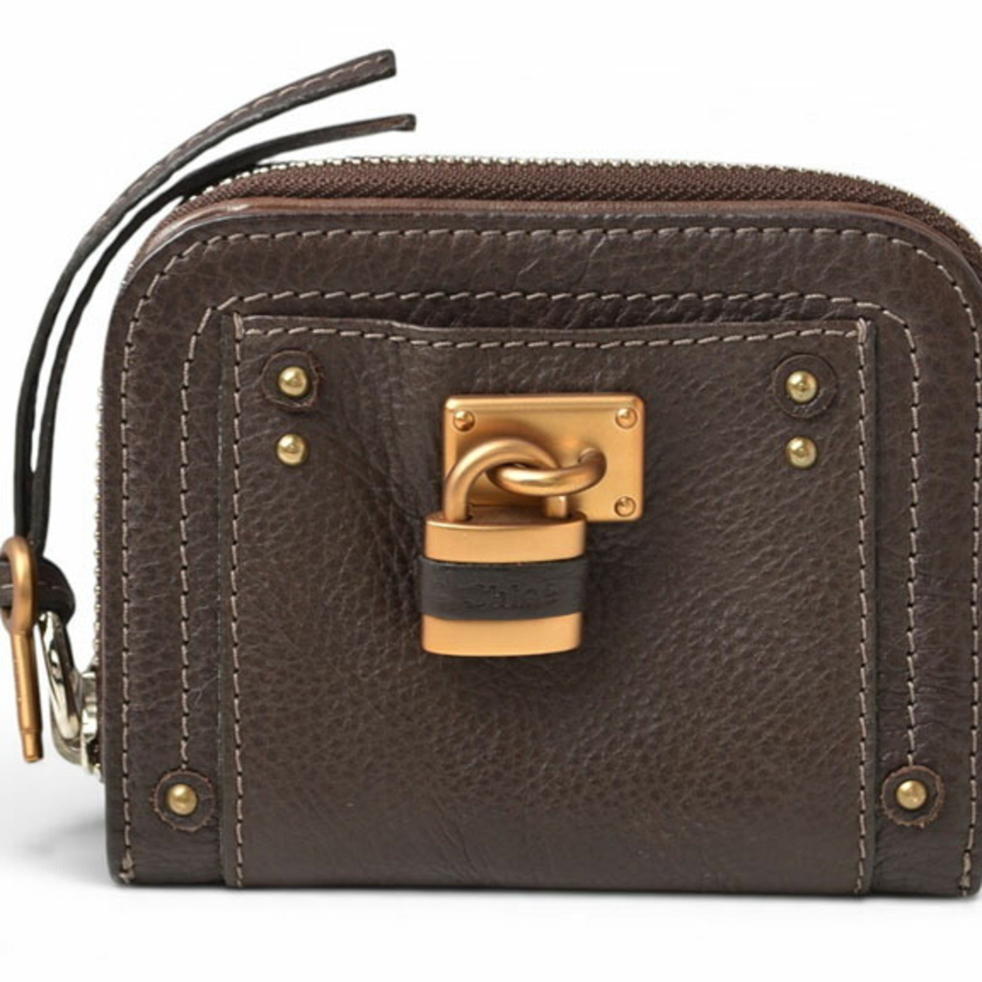 Chloé Paddington Brown Leather Wallet (Bi-Fold) (Pre-Owned)