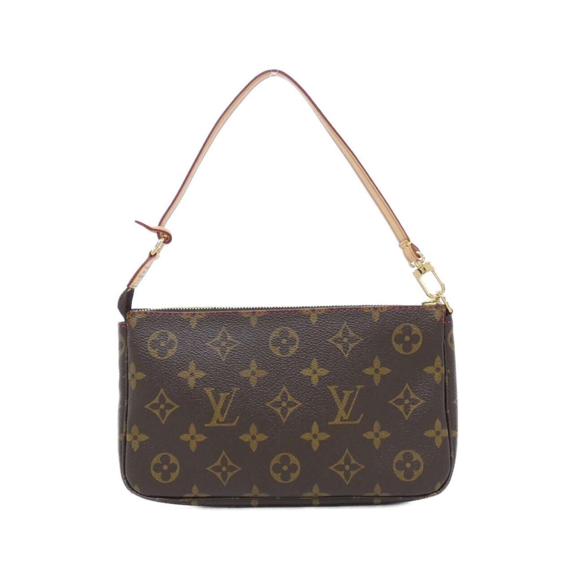 Louis Vuitton Brown Coated Canvas Pochette Pouch (Pre-Owned)