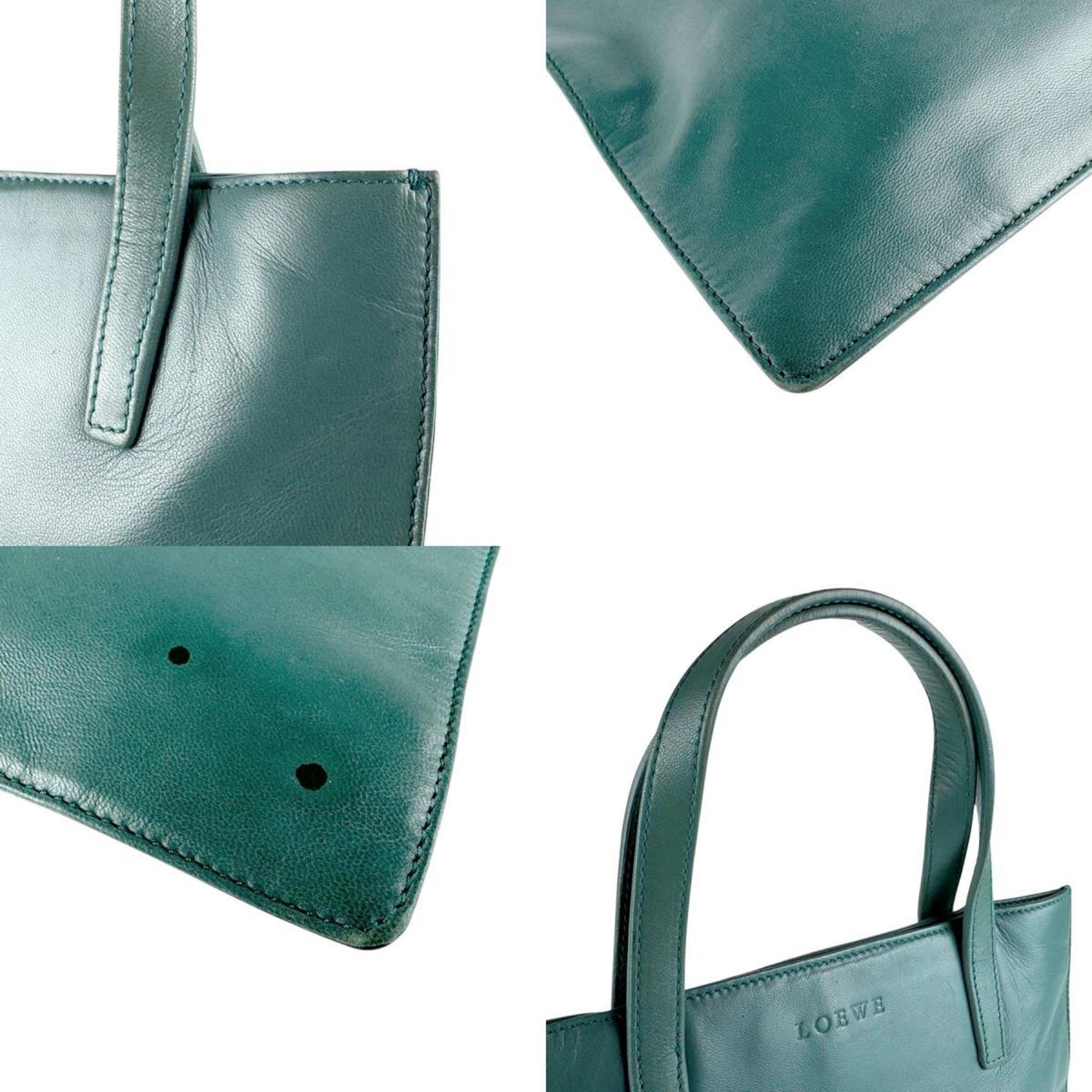 Loewe Green Leather Handbag (Pre-Owned)