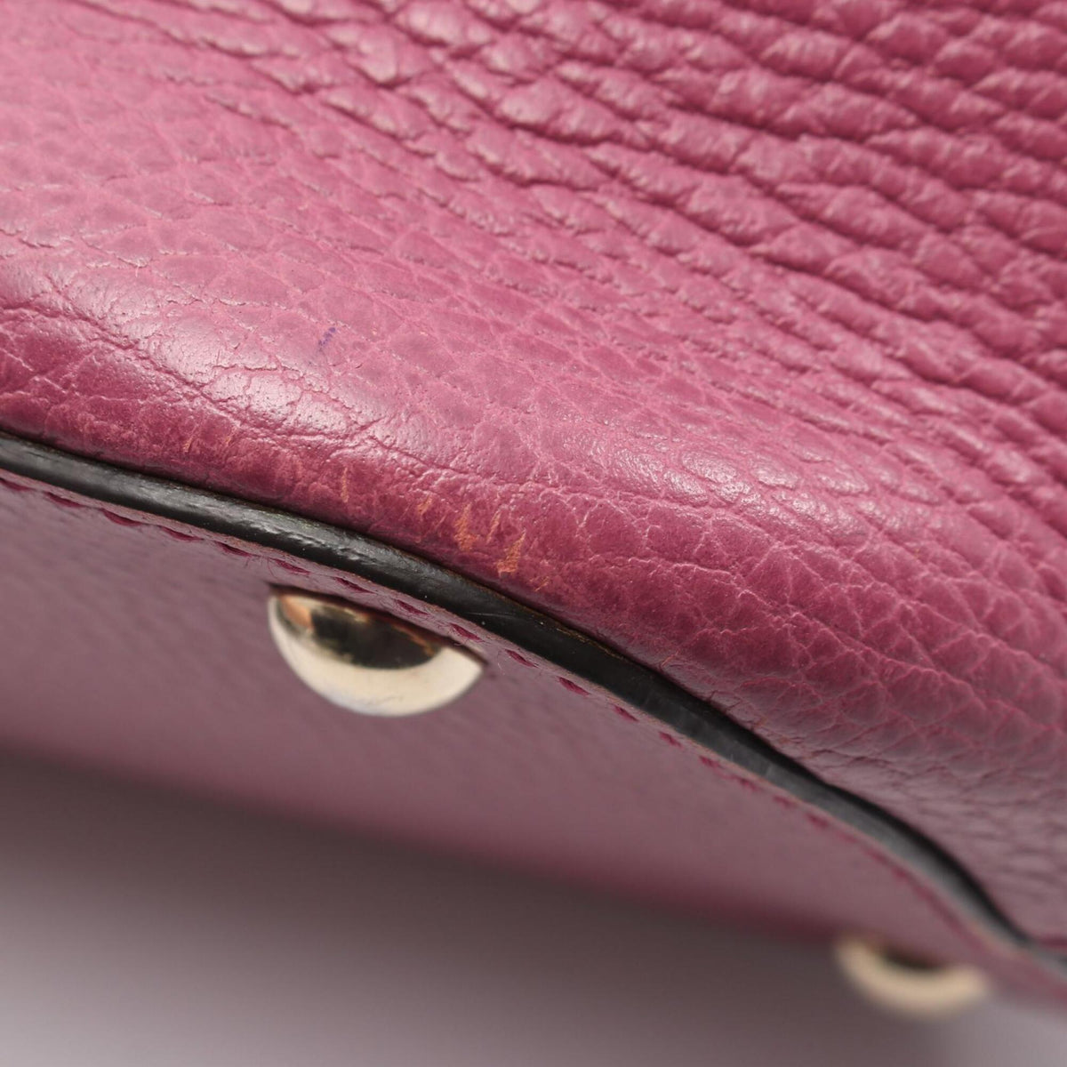 Gucci Pink Leather Handbag Tote Bag (Pre-Owned)
