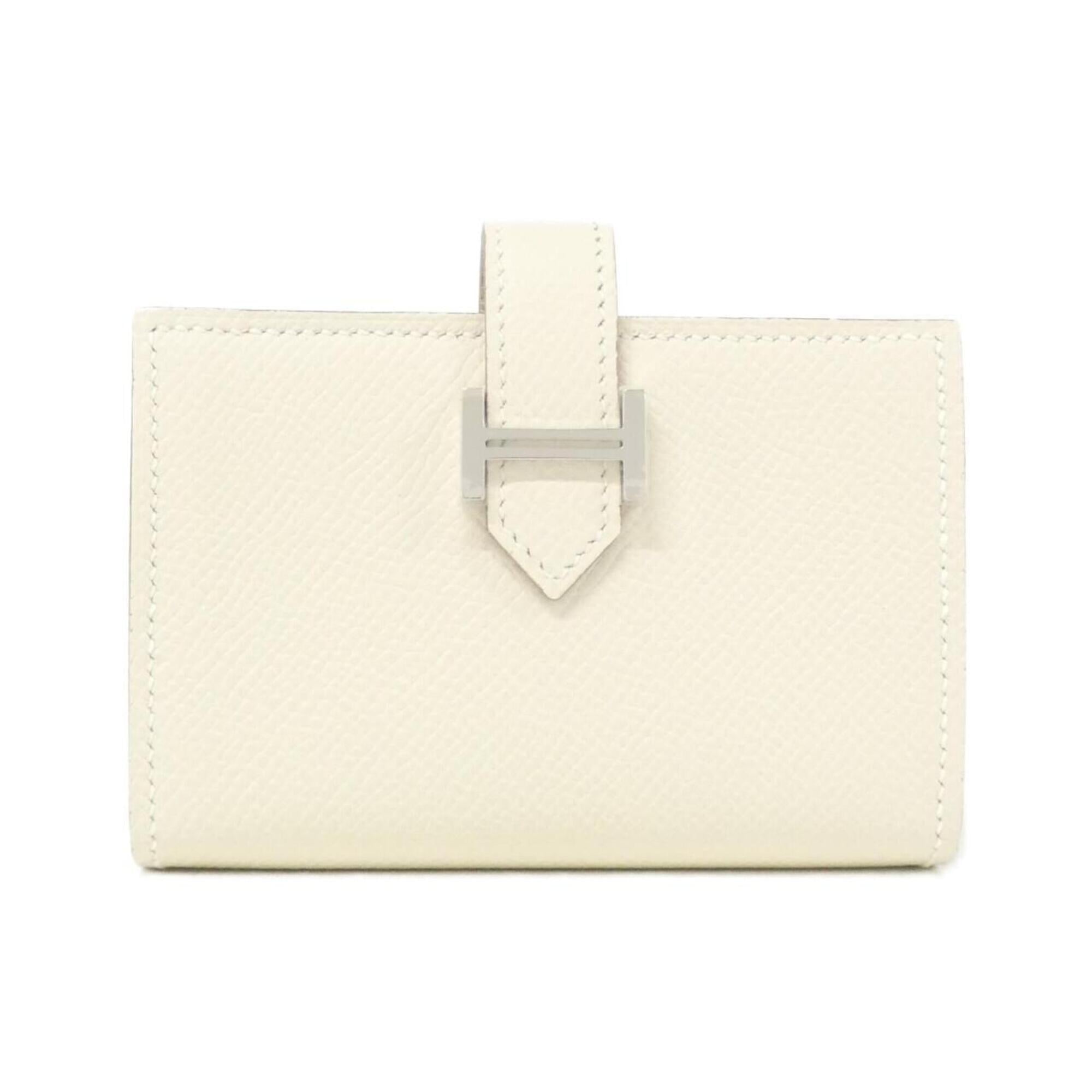 Hermes White Epsom Leather Wallet (Bi-Fold) (Pre-Owned)