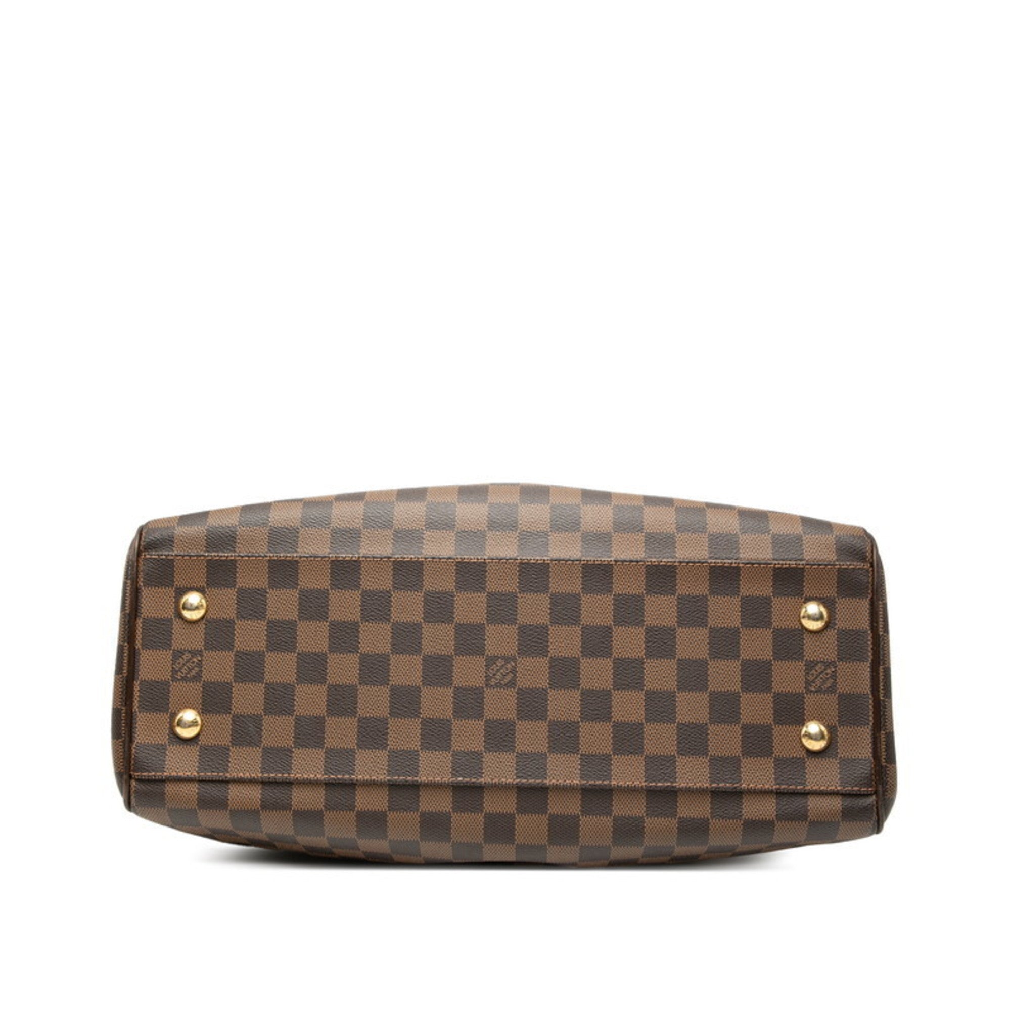Louis Vuitton Brown Pvc Leather Handbag Shoulder Bag (Pre-Owned)