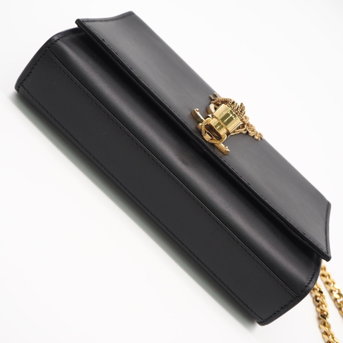 Yves Saint Laurent Black Leather Shoulder Bag (Pre-Owned)