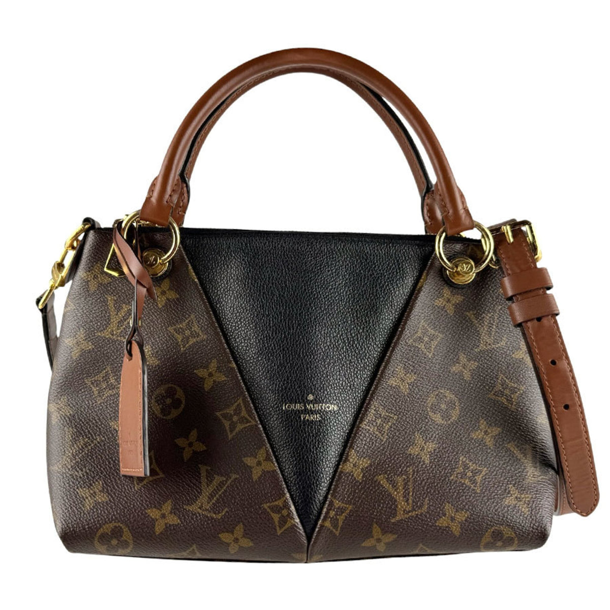 Louis Vuitton Monogram Noir Monogram Leather Handbag Shoulder Bag (Pre-Owned)