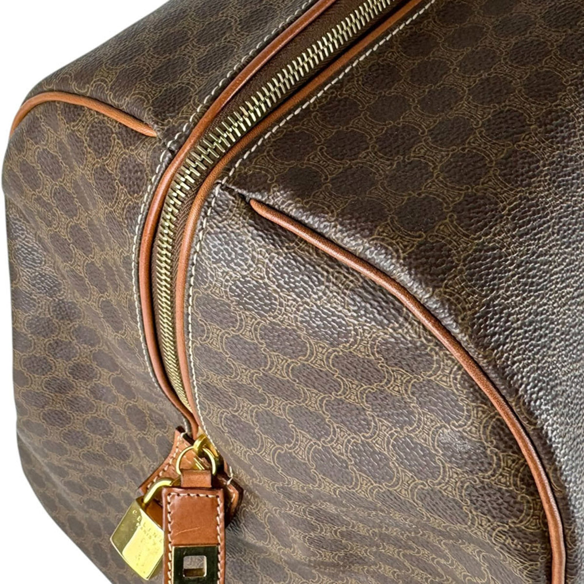 Celine Brown Pvc Handbag (Pre-Owned)