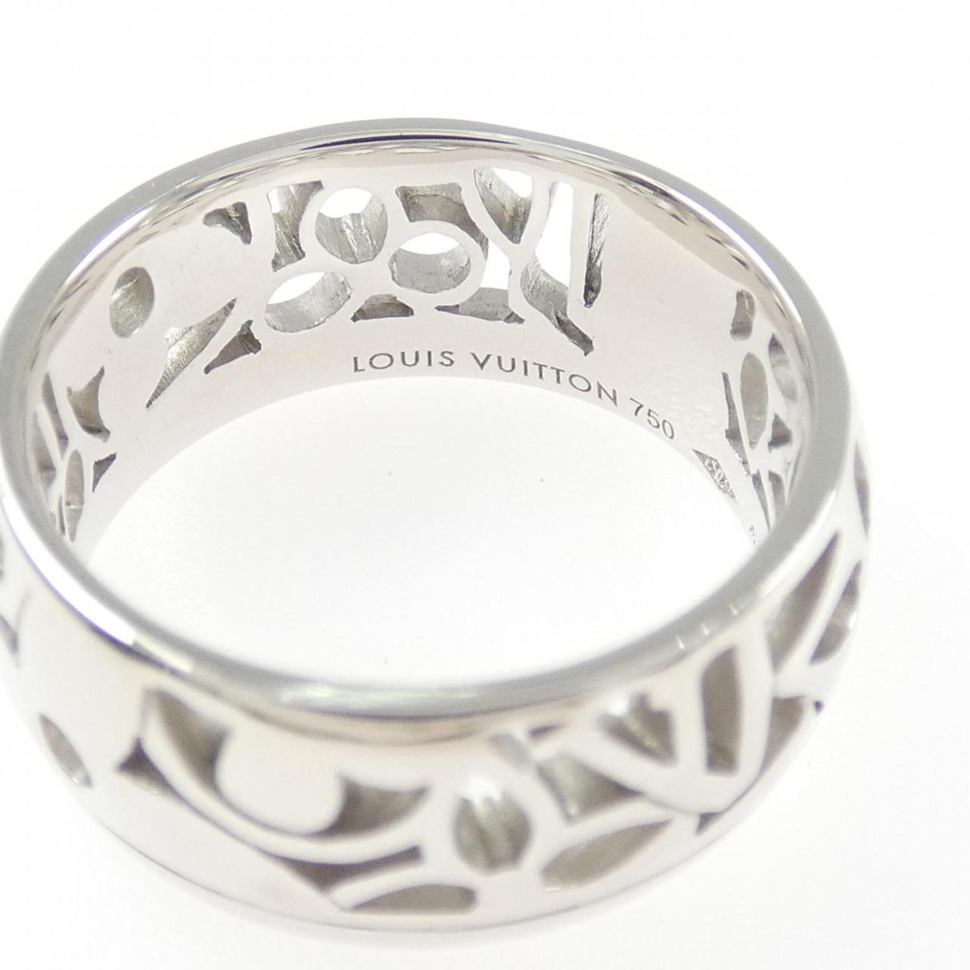 Louis Vuitton White Gold (18K) Band Ring (Pre-Owned)