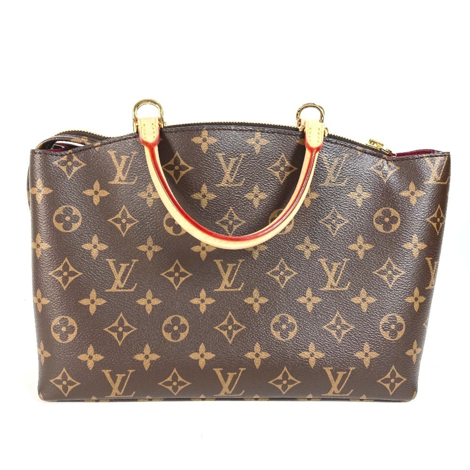 Louis Vuitton Brown Monogram Canvas Handbag Shoulder Bag Tote Bag (Pre-Owned)