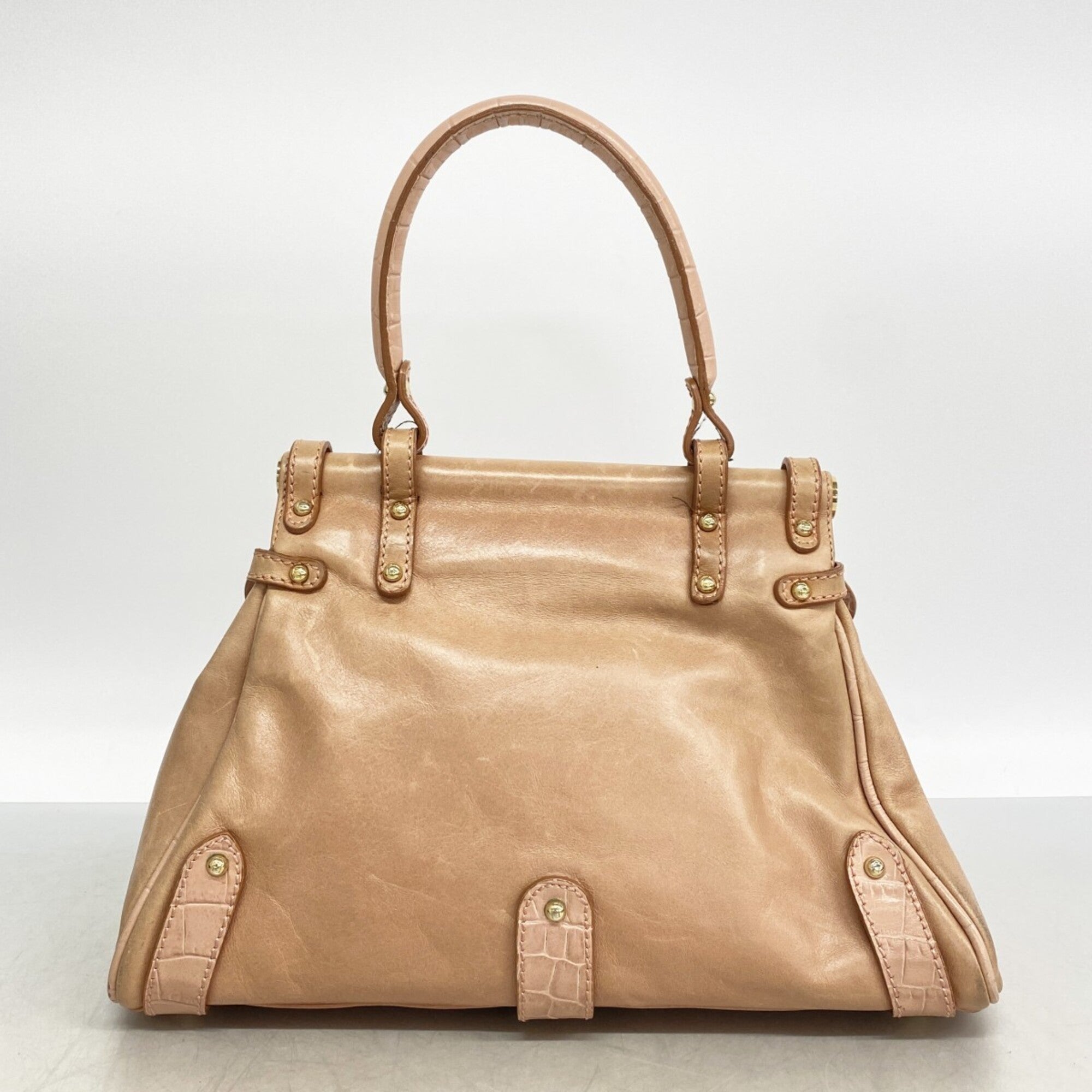 Fendi Pink Leather Handbag (Pre-Owned)