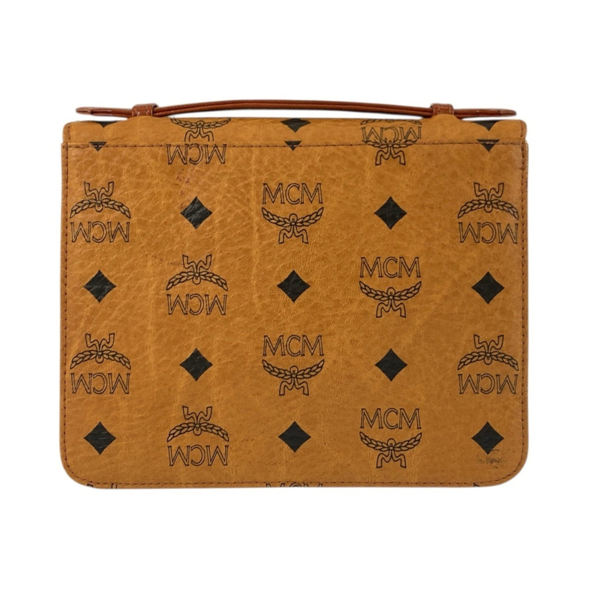 Mcm Brown Leather Handbag Shoulder Bag (Pre-Owned)