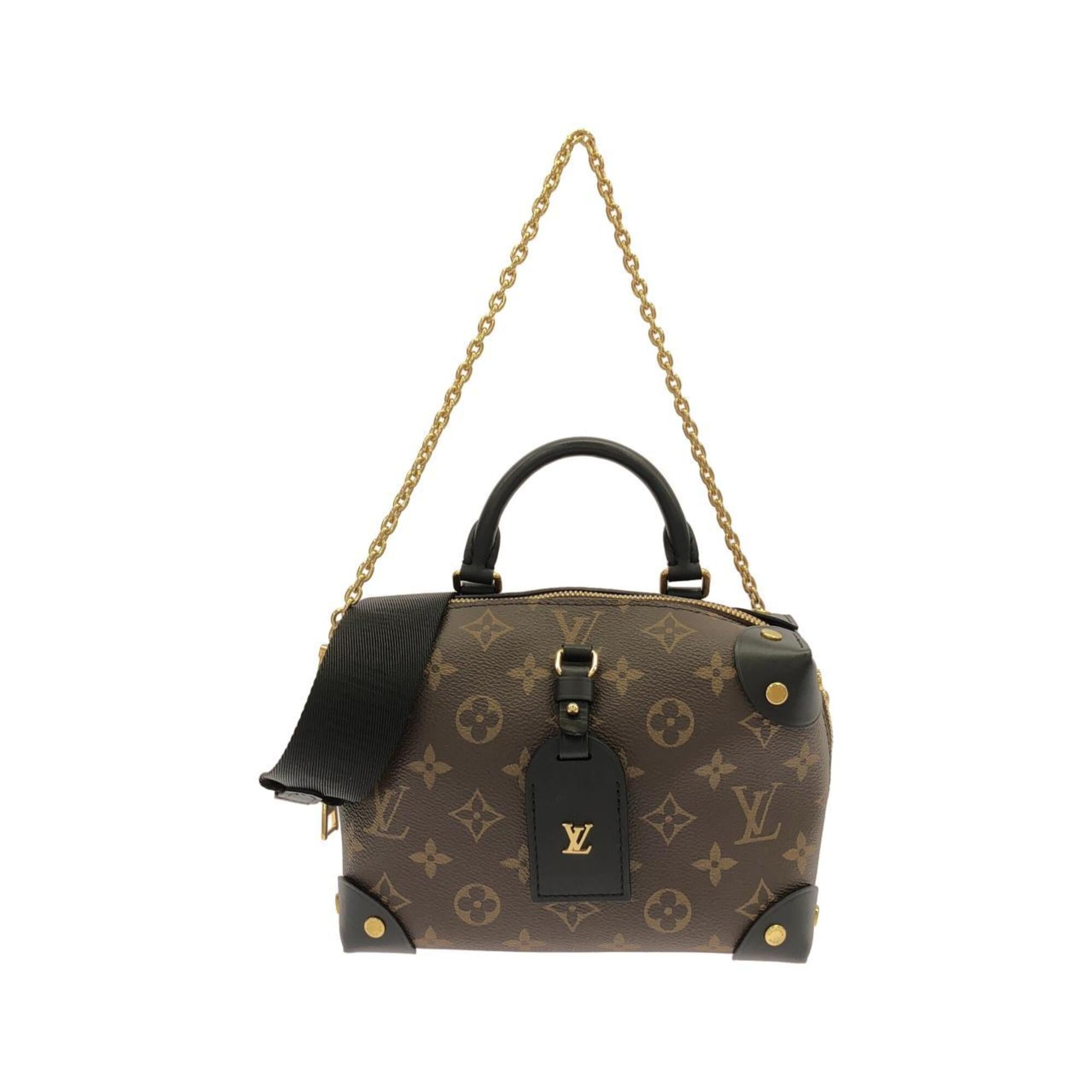 Louis Vuitton Black Marron Coated Canvas Handbag (Pre-Owned)
