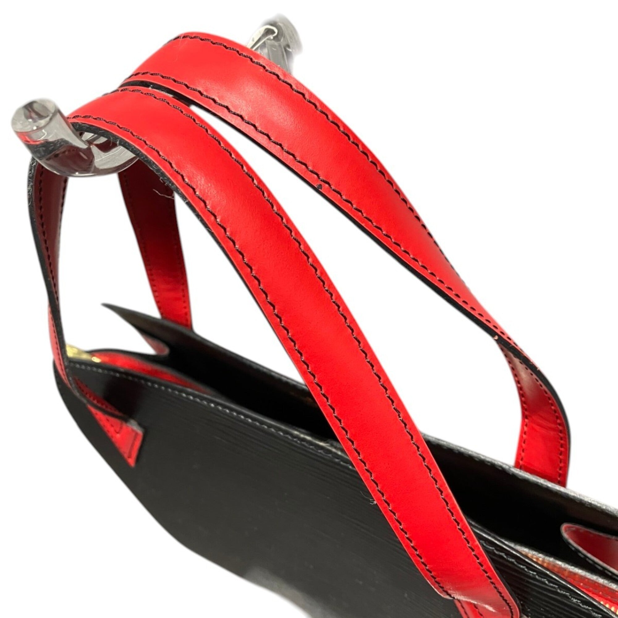 Louis Vuitton Epi Black Red Color Epi Leather Handbag (Pre-Owned)