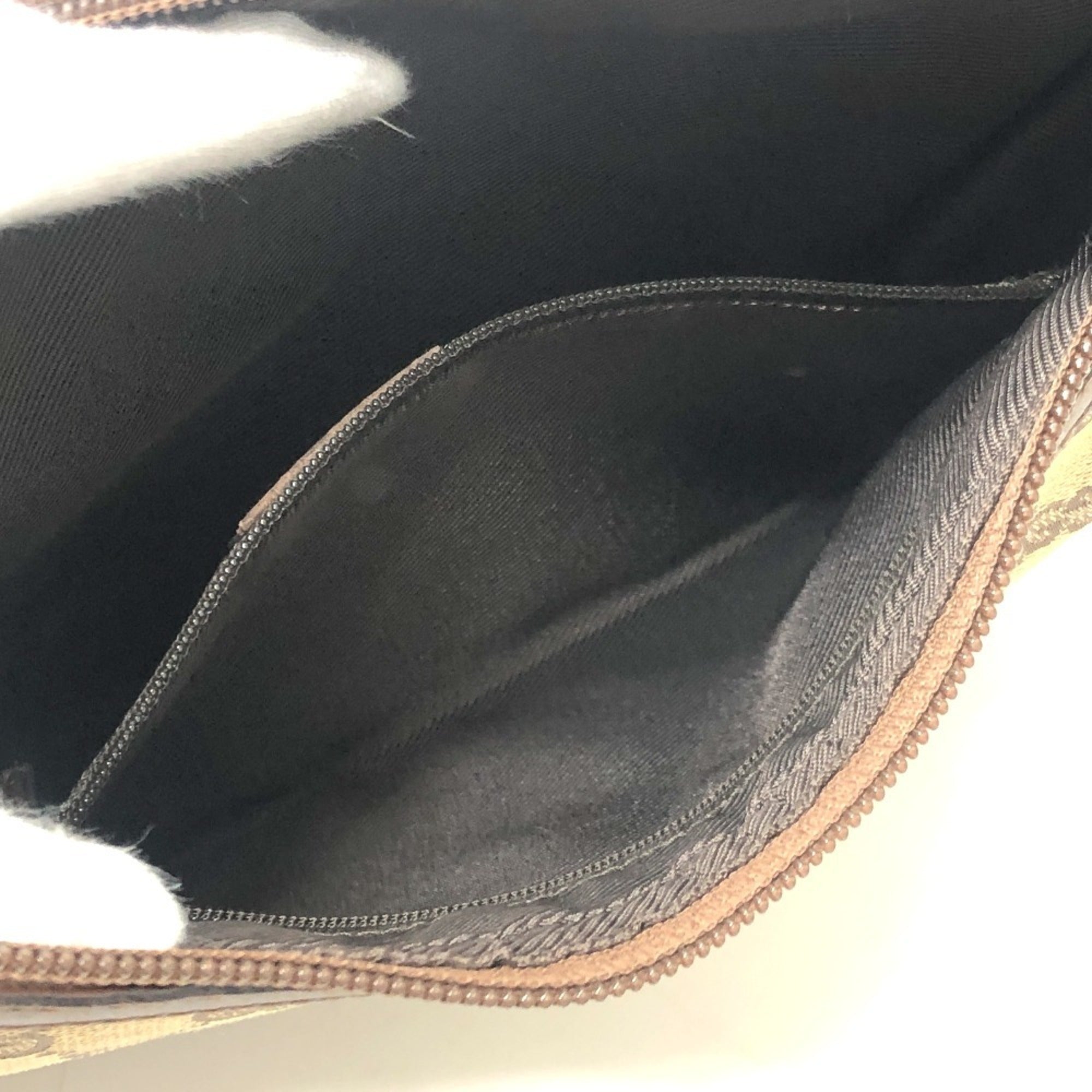 Gucci Beige Canvas Handbag Shoulder Bag (Pre-Owned)