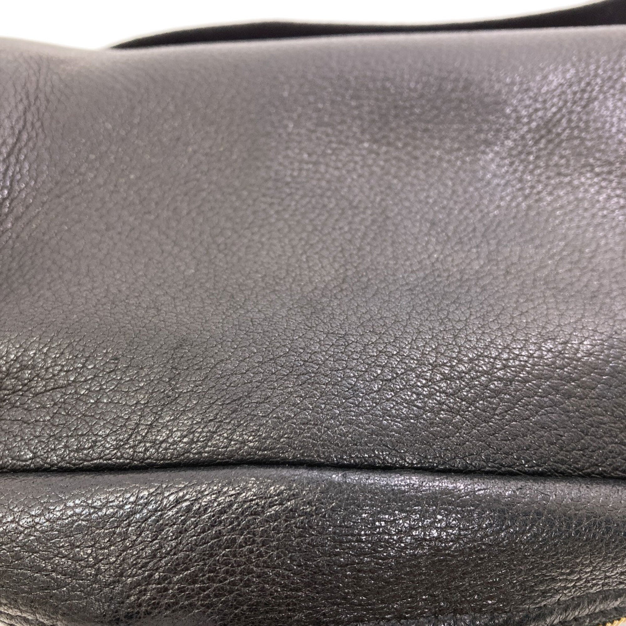 Prada Black Leather Shoulder Bag (Pre-Owned)