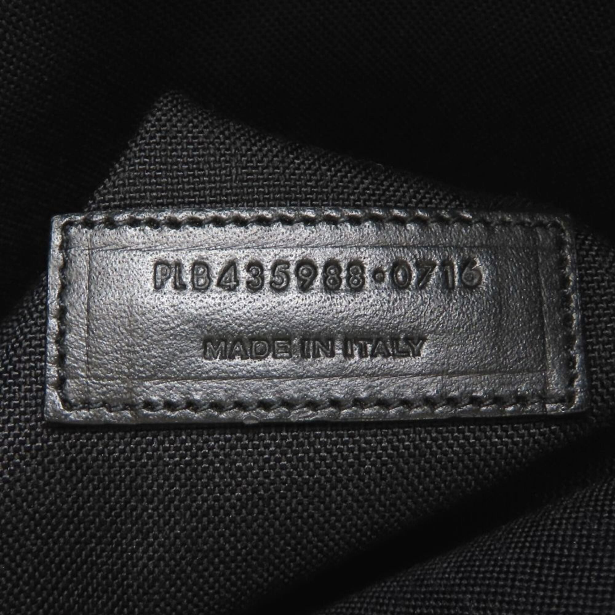 Yves Saint Laurent Black Canvas Leather Backpack (Pre-Owned)