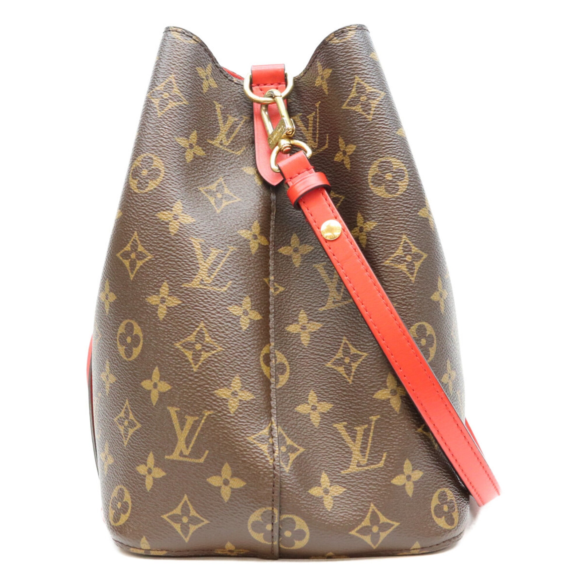 Louis Vuitton Coquelicots Red Color Monogram Shoulder Bag (Pre-Owned)