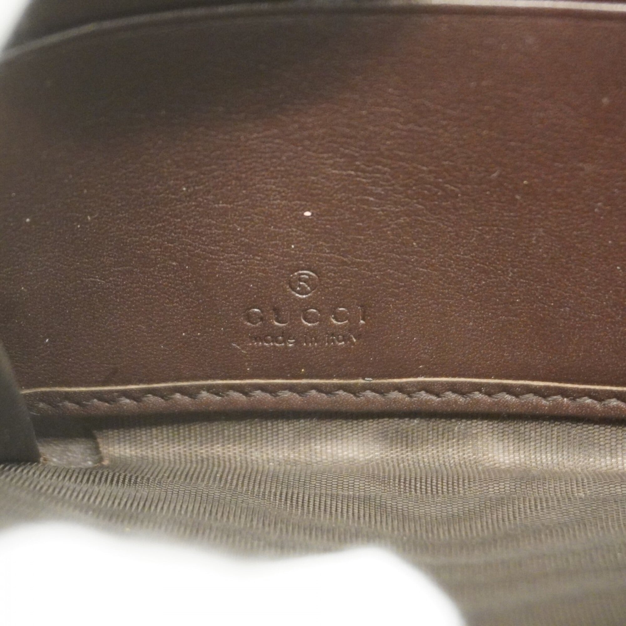 Gucci Brown Leather Long Wallet (Bi-Fold) (Pre-Owned)