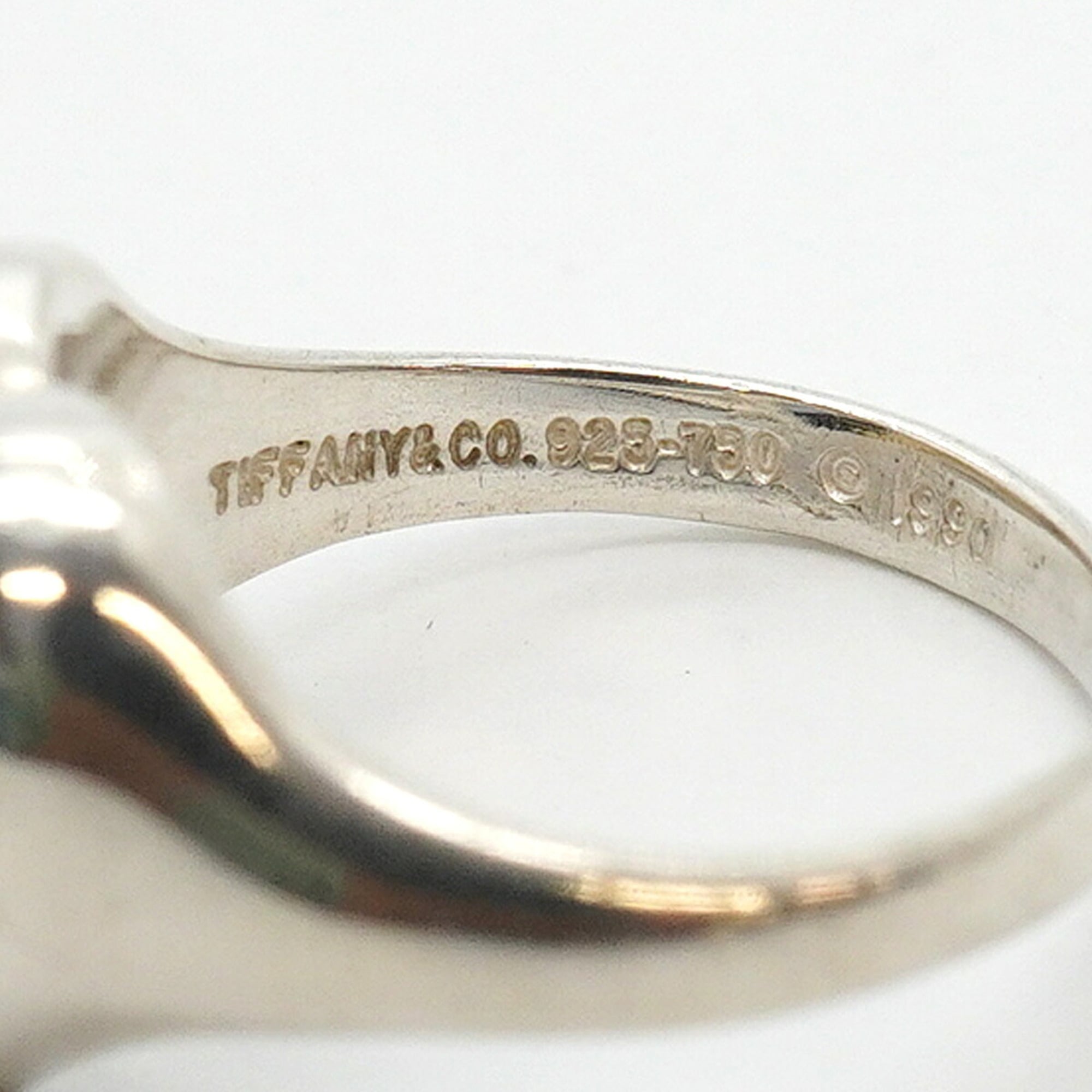 Tiffany Yellow Gold (18K) Silver 925 Band Ring (Pre-Owned)