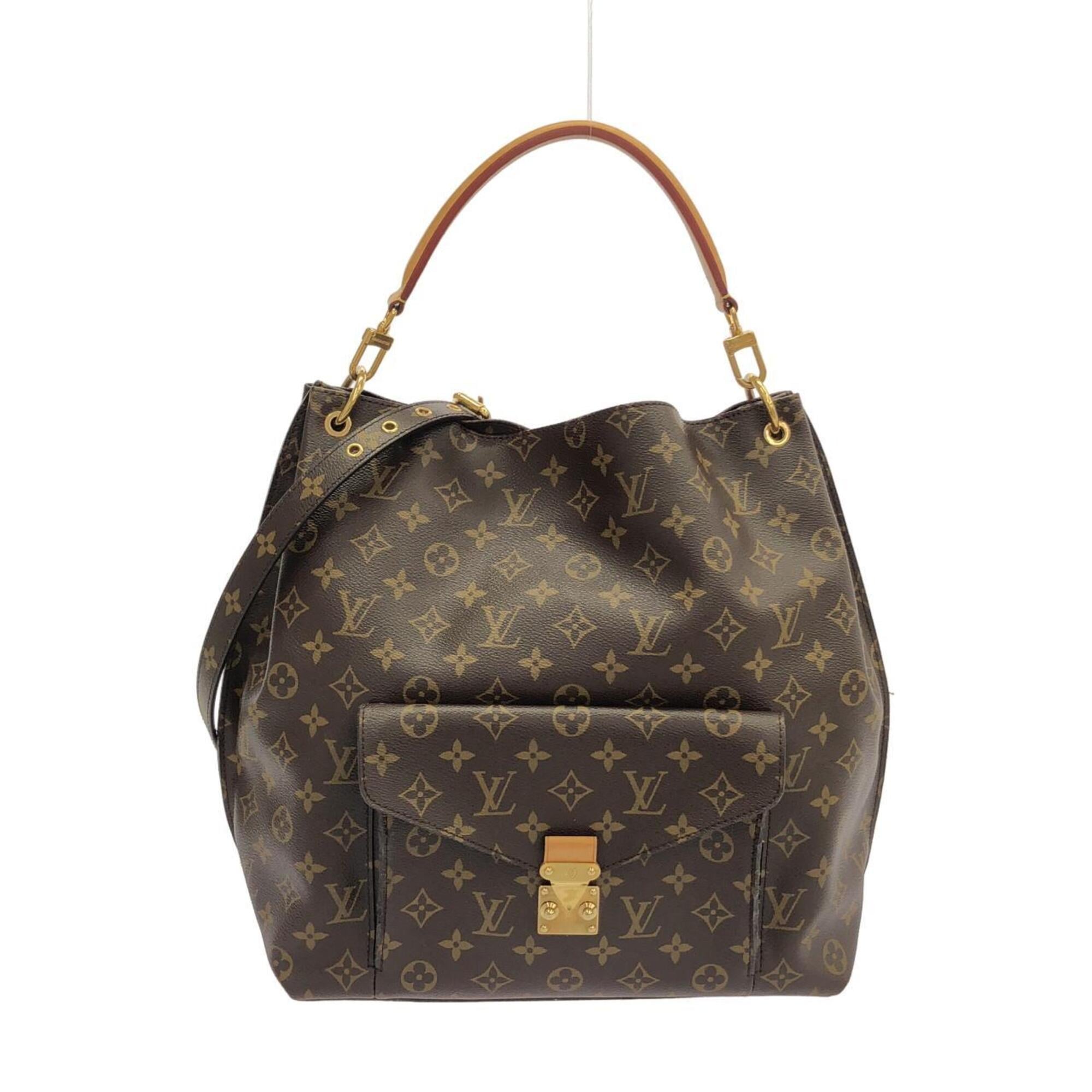 Louis Vuitton Marron Coated Canvas Shoulder Bag (Pre-Owned)