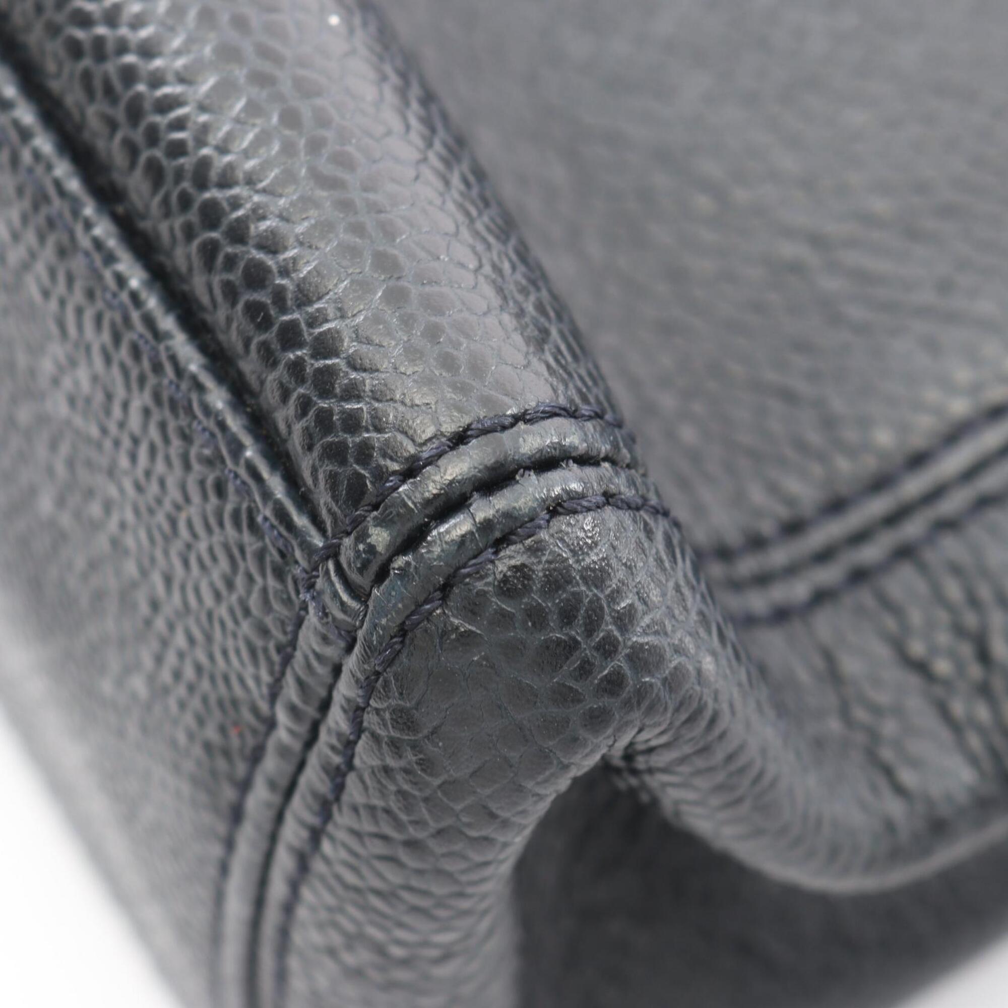 Chanel Navy Canvas Handbag (Pre-Owned)