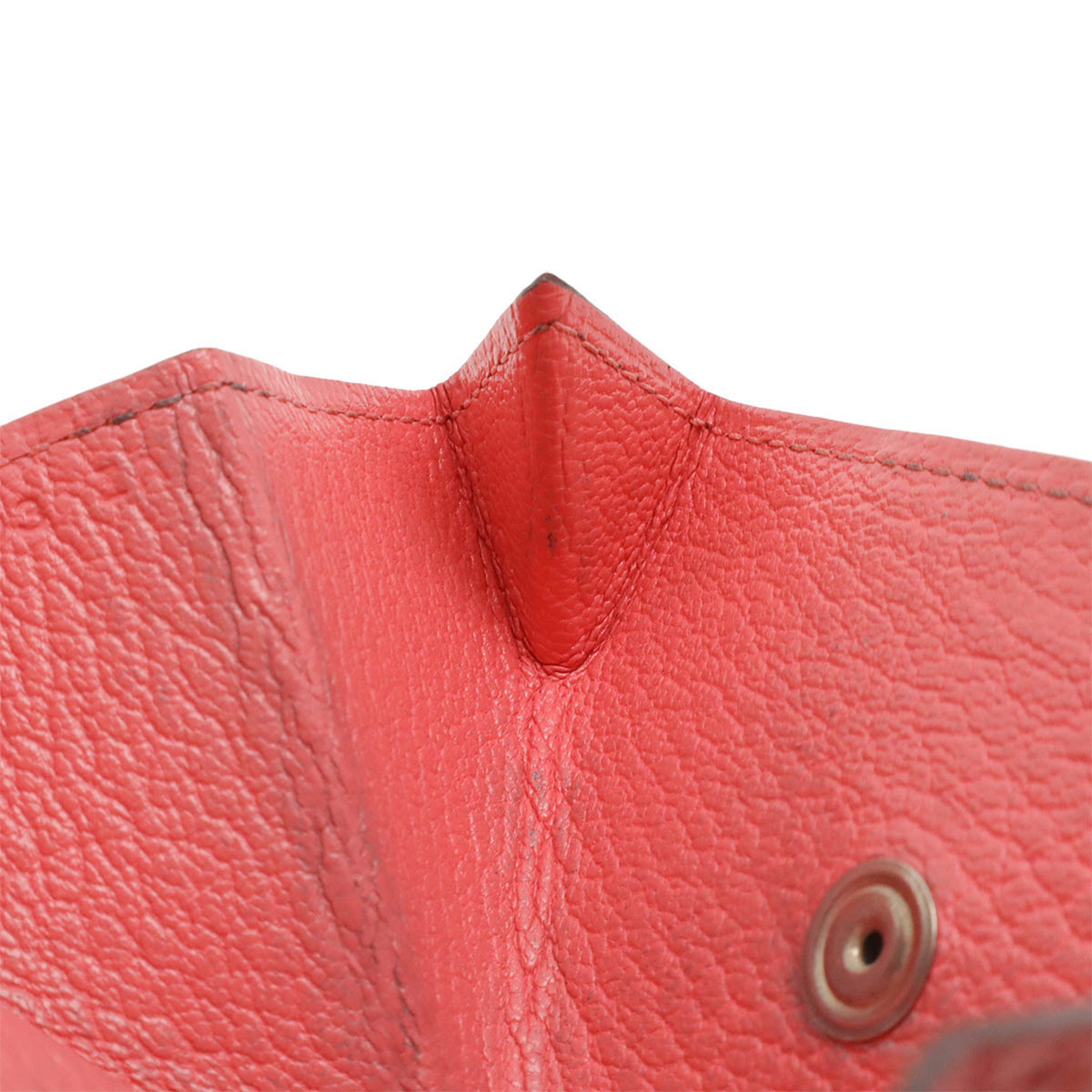 Hermes Pink Chevre Myzore Leather Coin Purse/Coin Case (Pre-Owned)