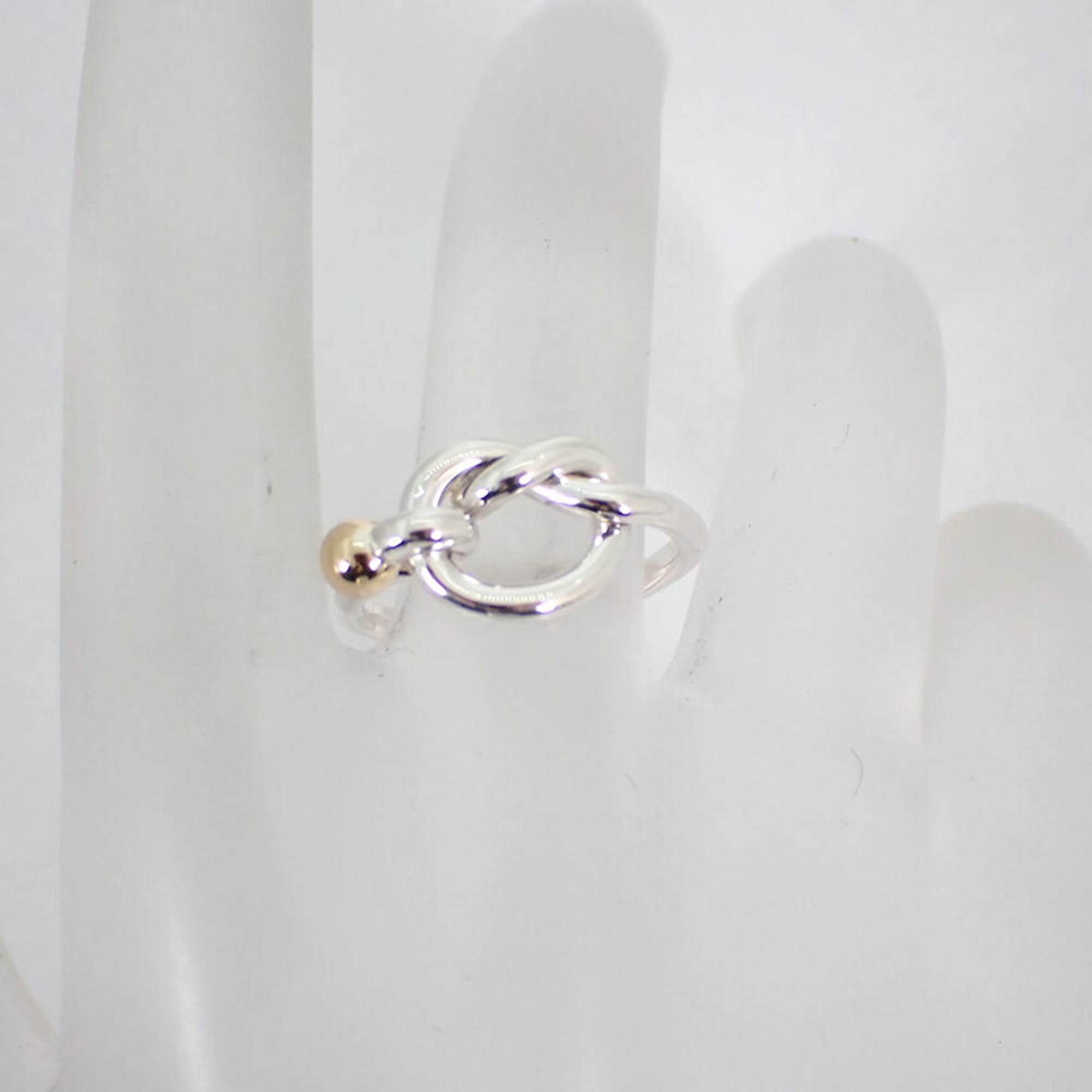 Tiffany Yellow Gold (18K) Sterling Silver 925 Band Ring (Pre-Owned)