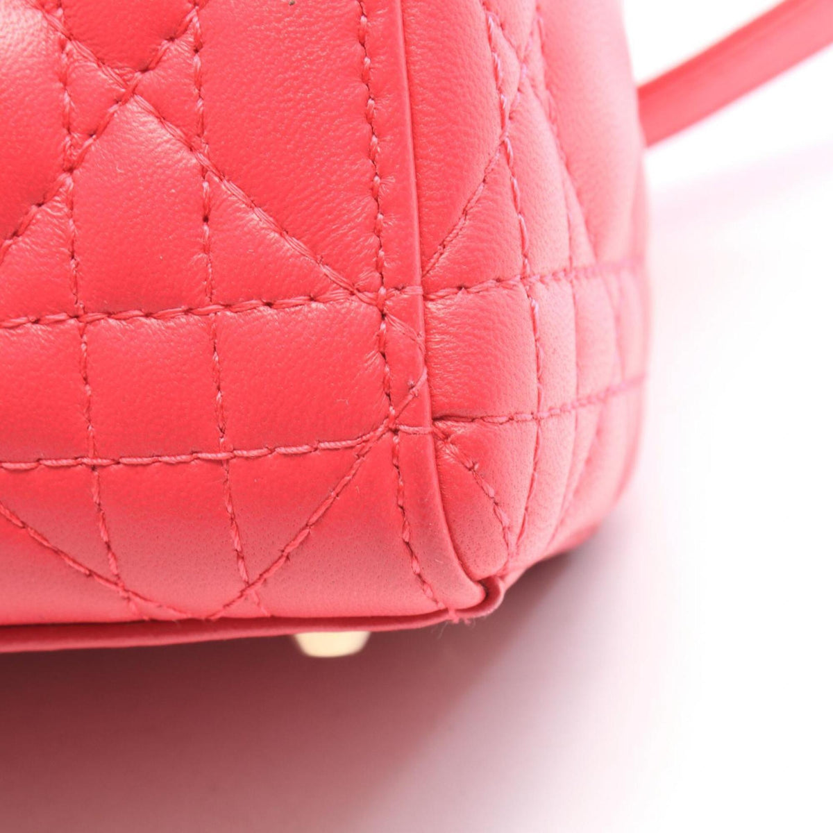 Christian Dior Lady Dior Pink Leather Handbag (Pre-Owned)