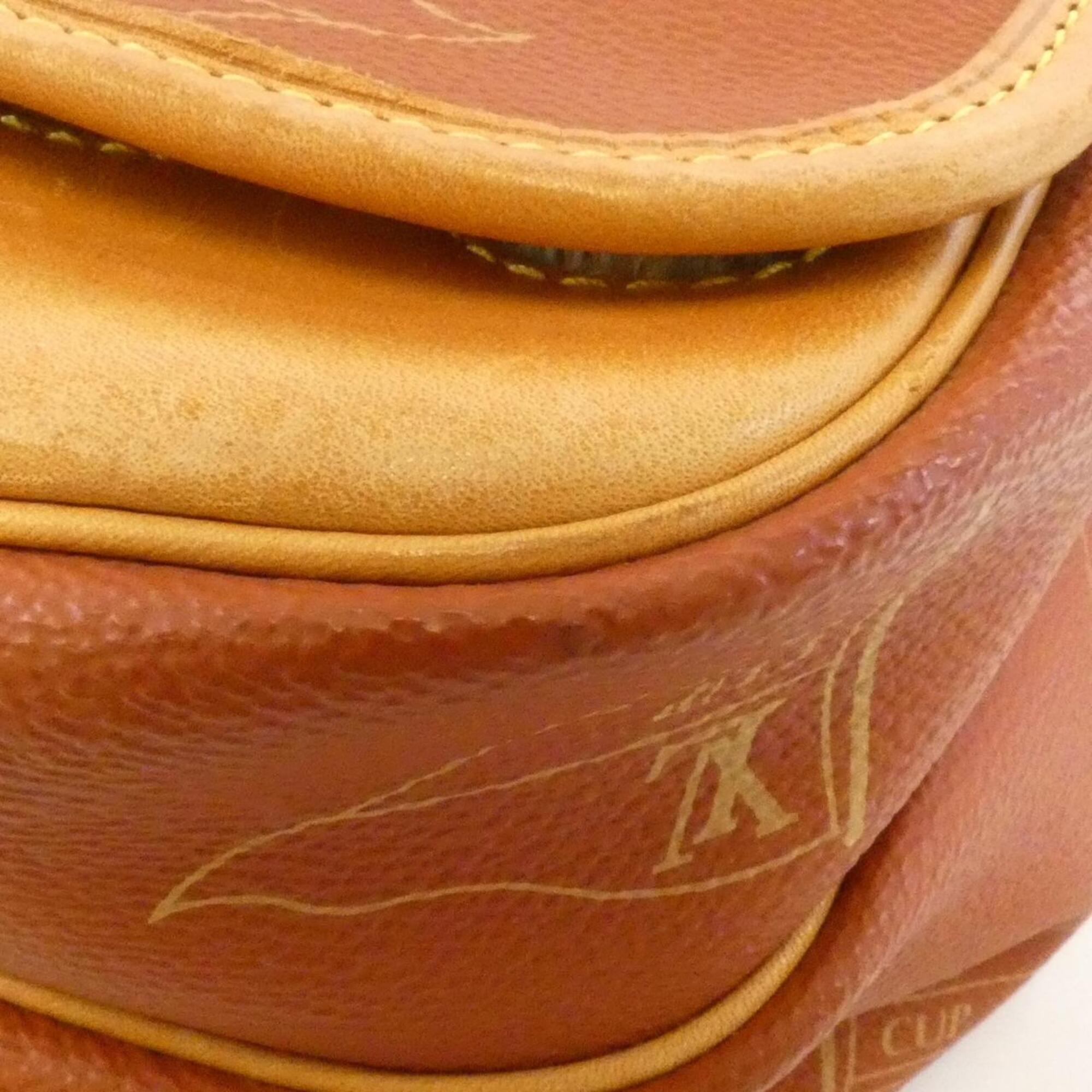 Louis Vuitton Gold Coated Canvas Shoulder Bag (Pre-Owned)