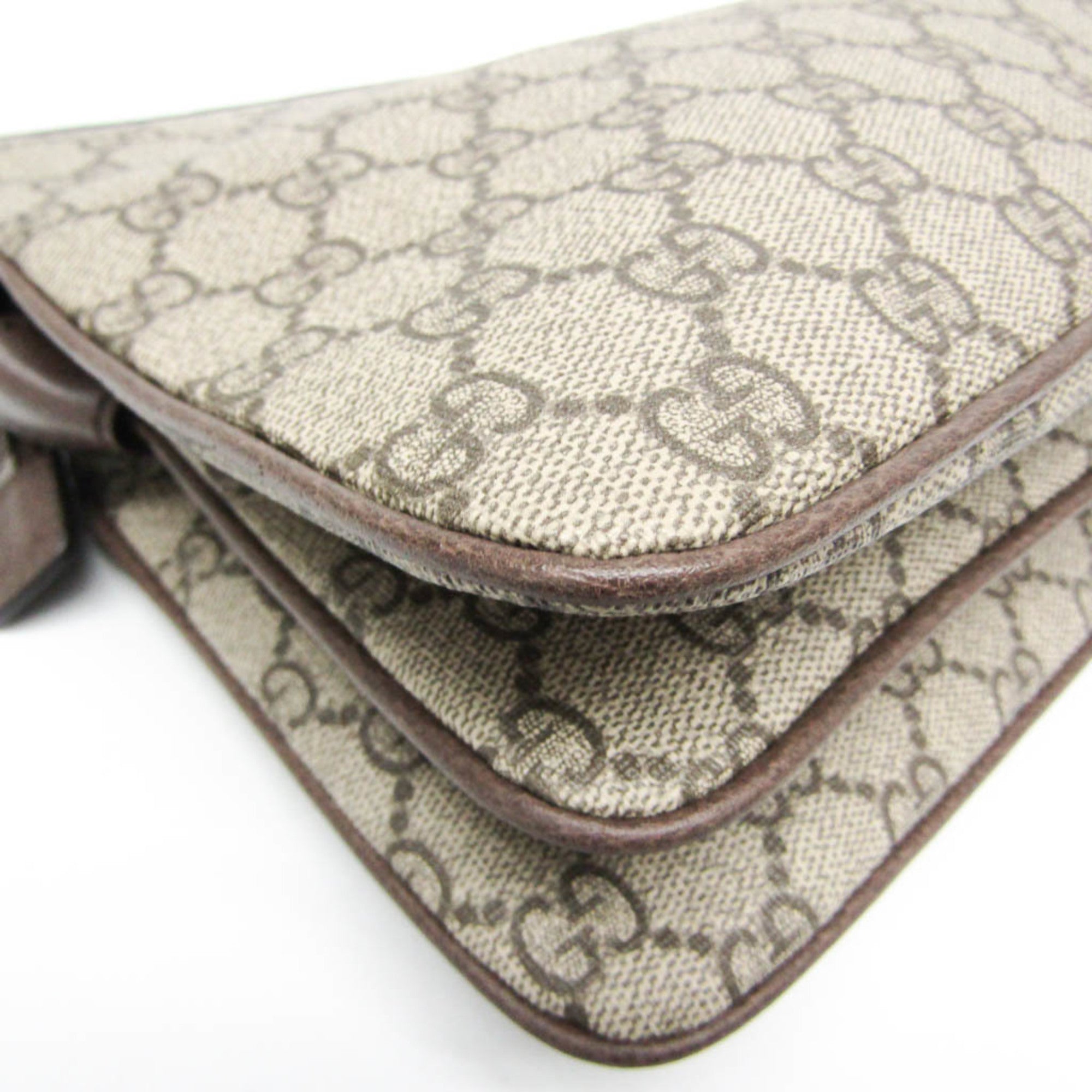 Gucci Ophidia Beige Pvc Shoulder Bag (Pre-Owned)