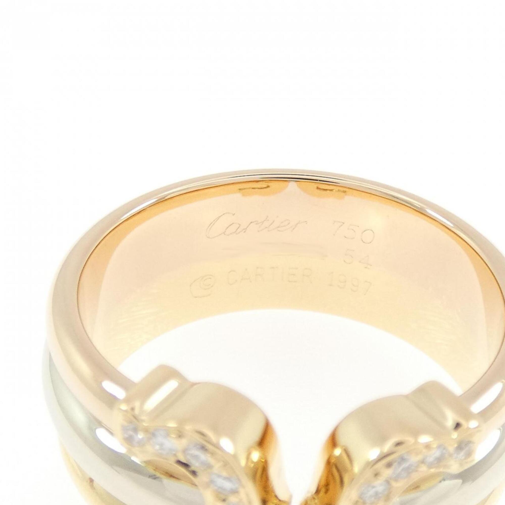 Cartier Pink Gold White Gold Yellow Gold Yellow Gold (18K) Pink Gold (18K) White Gold (18K) Band Ring (Pre-Owned)