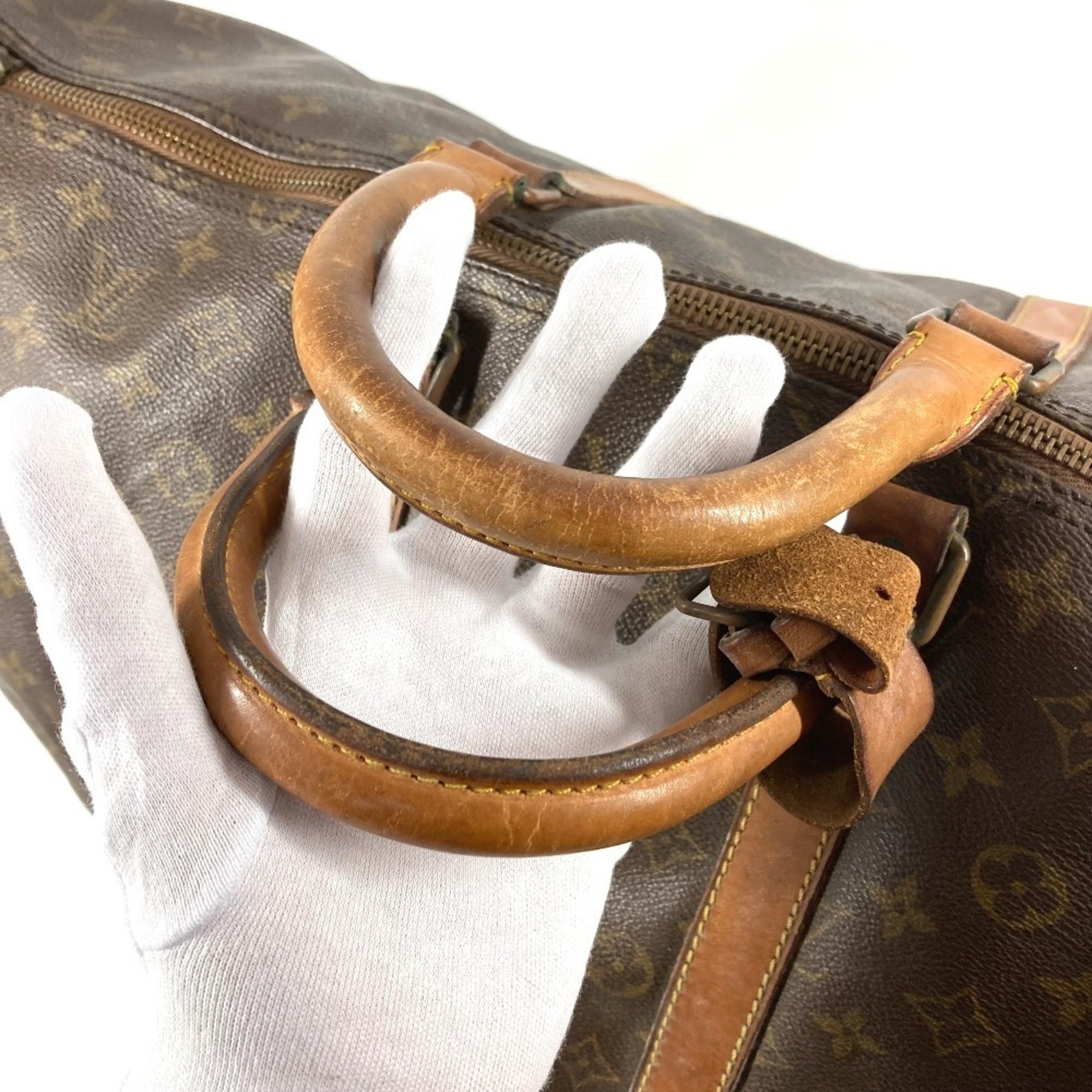 Louis Vuitton Brown Monogram Canvas Boston Bag Handbag (Pre-Owned)