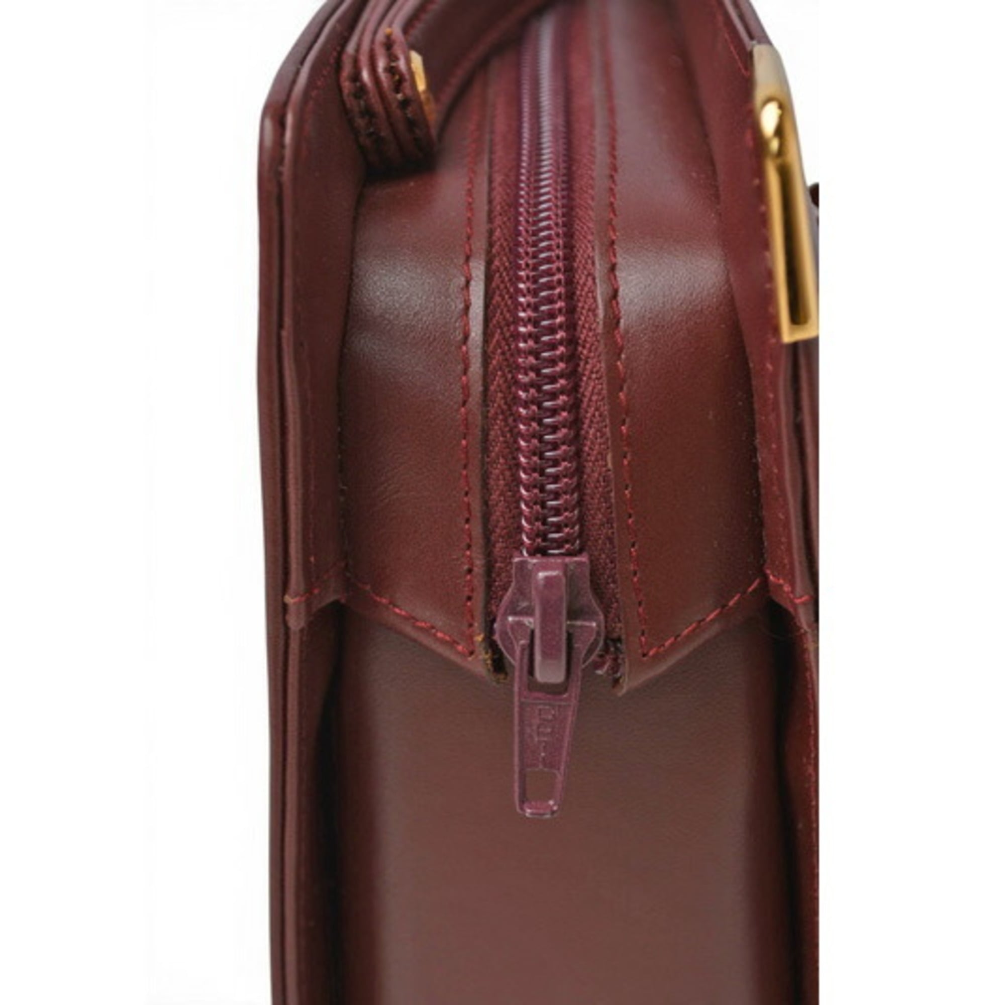 Cartier Must Bordeaux Clutch Bag (Pre-Owned)