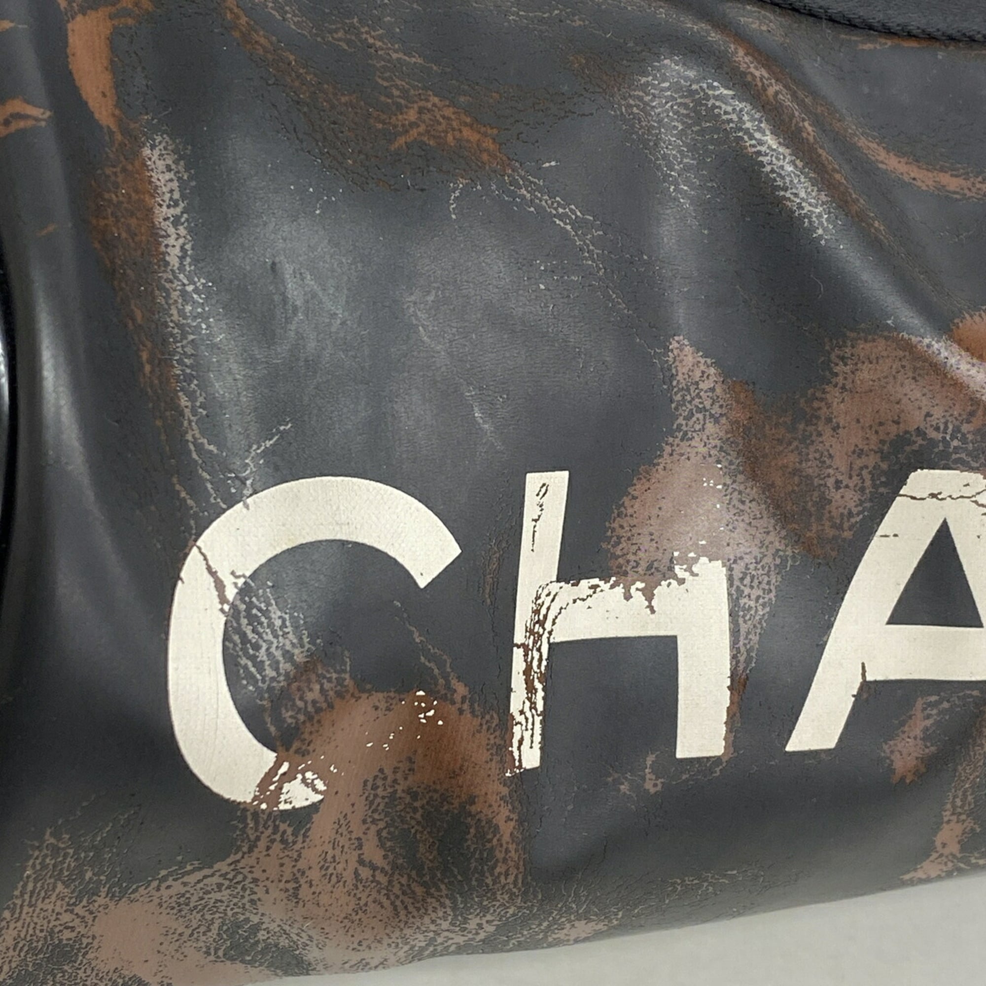 Chanel Black Rubber Shoulder Bag (Pre-Owned)