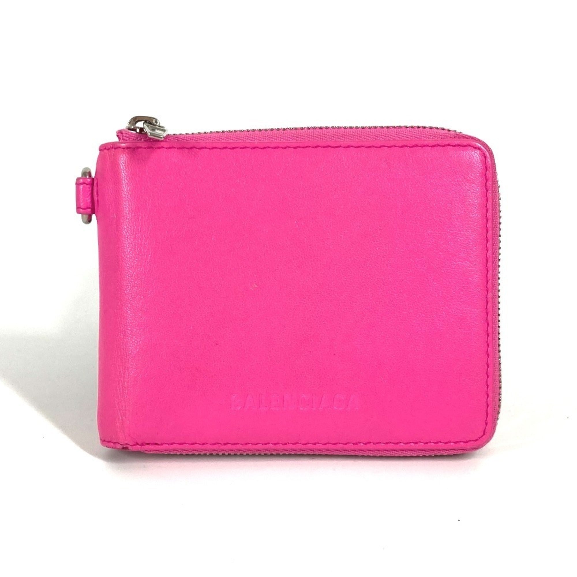 Balenciaga Pink Leather Wallet (Bi-Fold) (Pre-Owned)