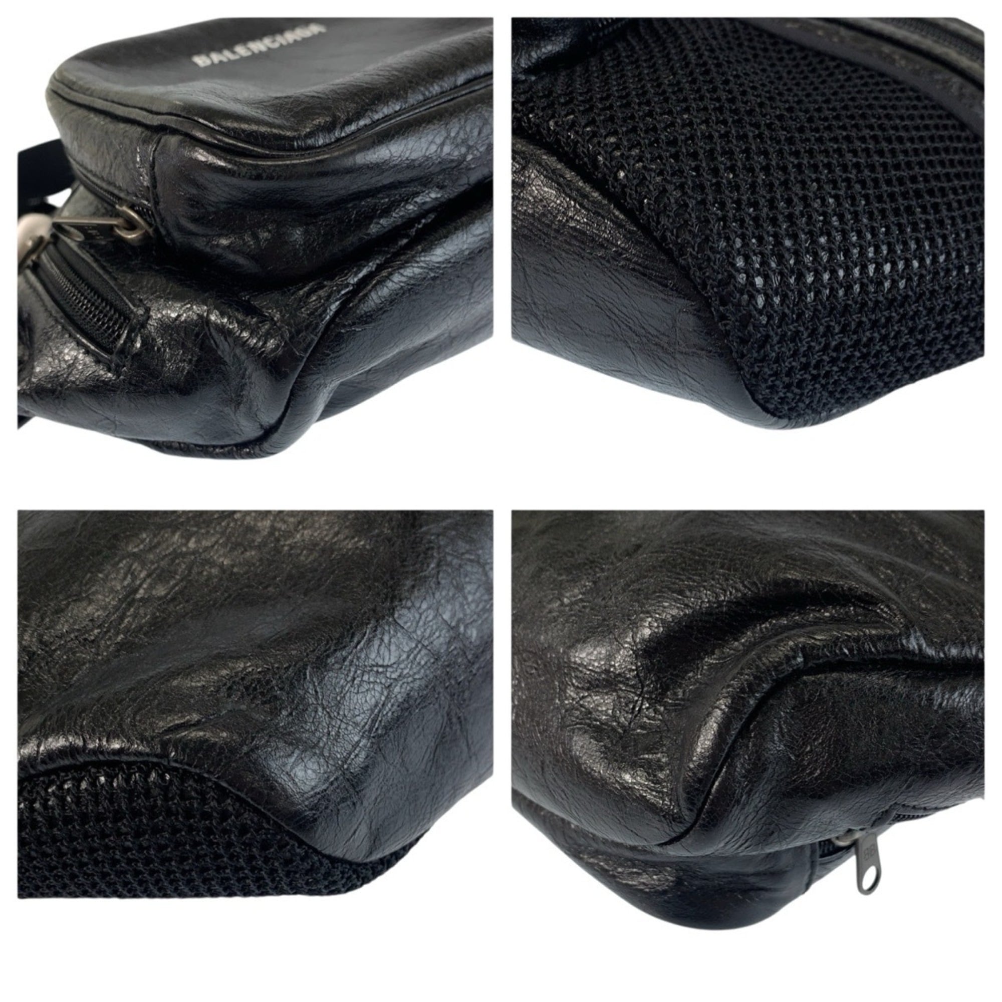 Balenciaga Black Leather Fanny Pack (Pre-Owned)