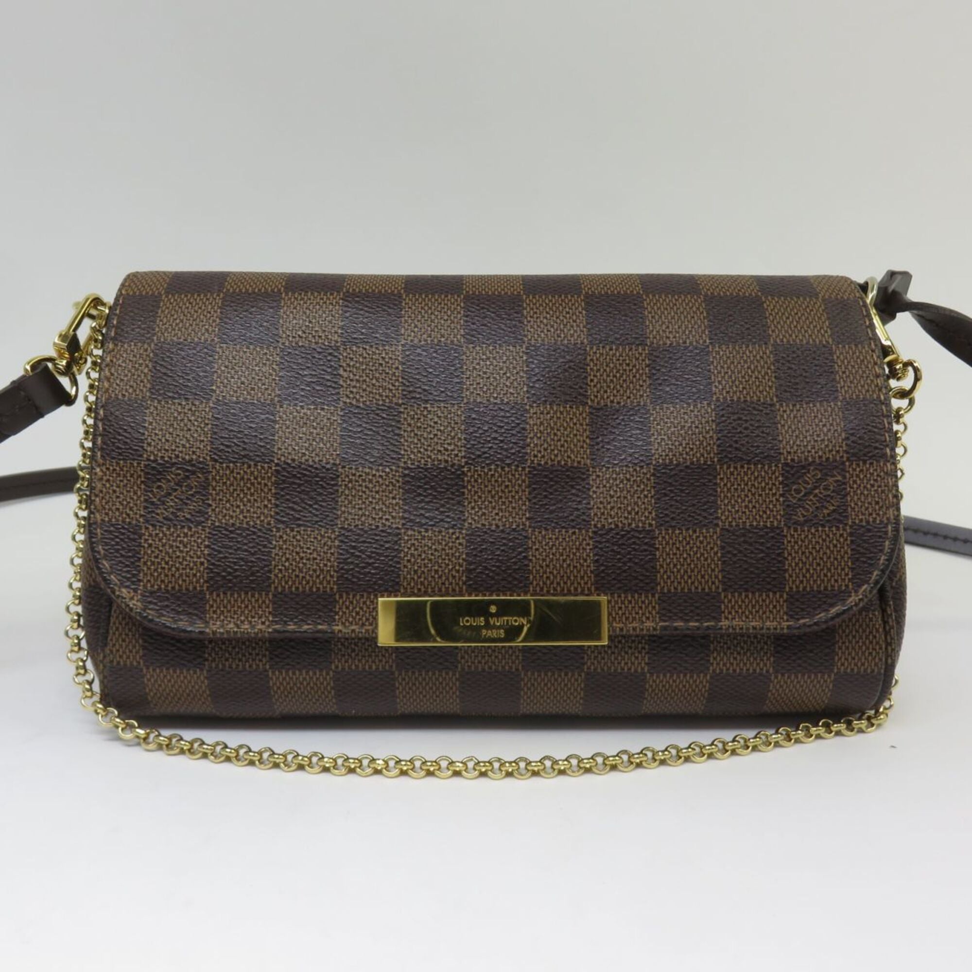 Louis Vuitton Damier Damier Canvas Ebene Shoulder Bag (Pre-Owned)